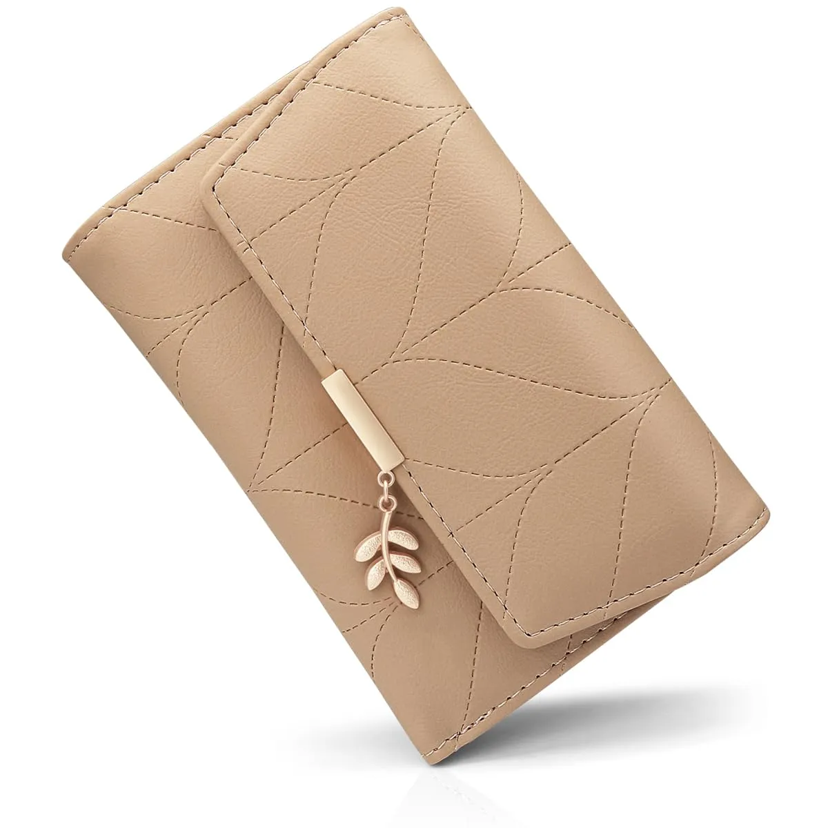 REETEE Portafoglio Donna Piccolo in Pelle PU Corto Portafogli Donna con Portamonete di Cerniera, Small Portamonete Donna con 6 Slot Schede Mini Portafoglio Donna - immagine 1