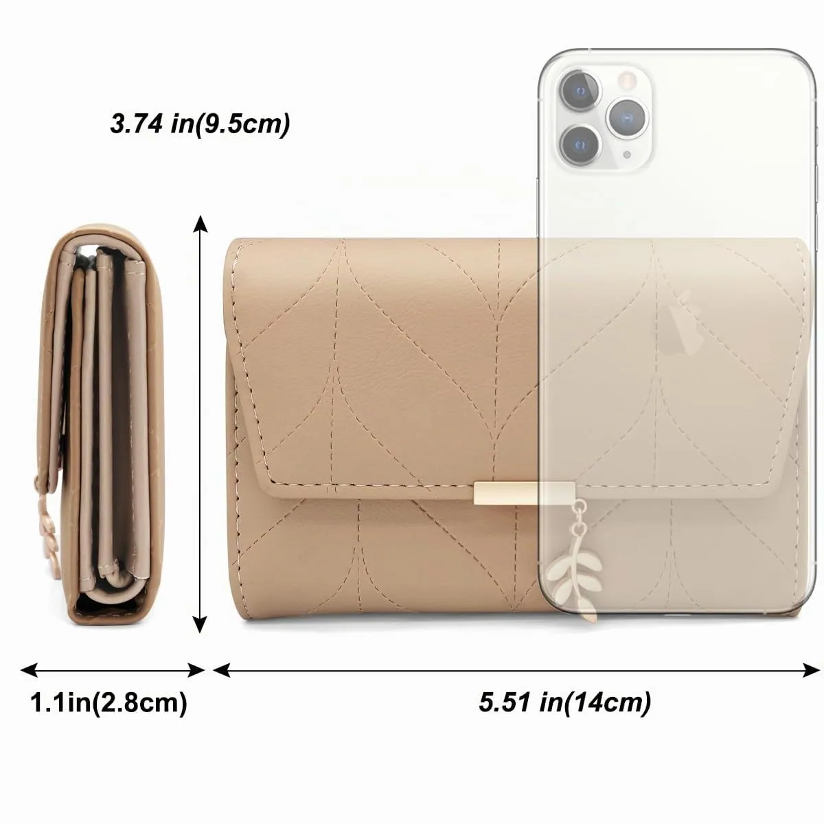 REETEE Portafoglio Donna Piccolo in Pelle PU Corto Portafogli Donna con Portamonete di Cerniera, Small Portamonete Donna con 6 Slot Schede Mini Portafoglio Donna - immagine 6