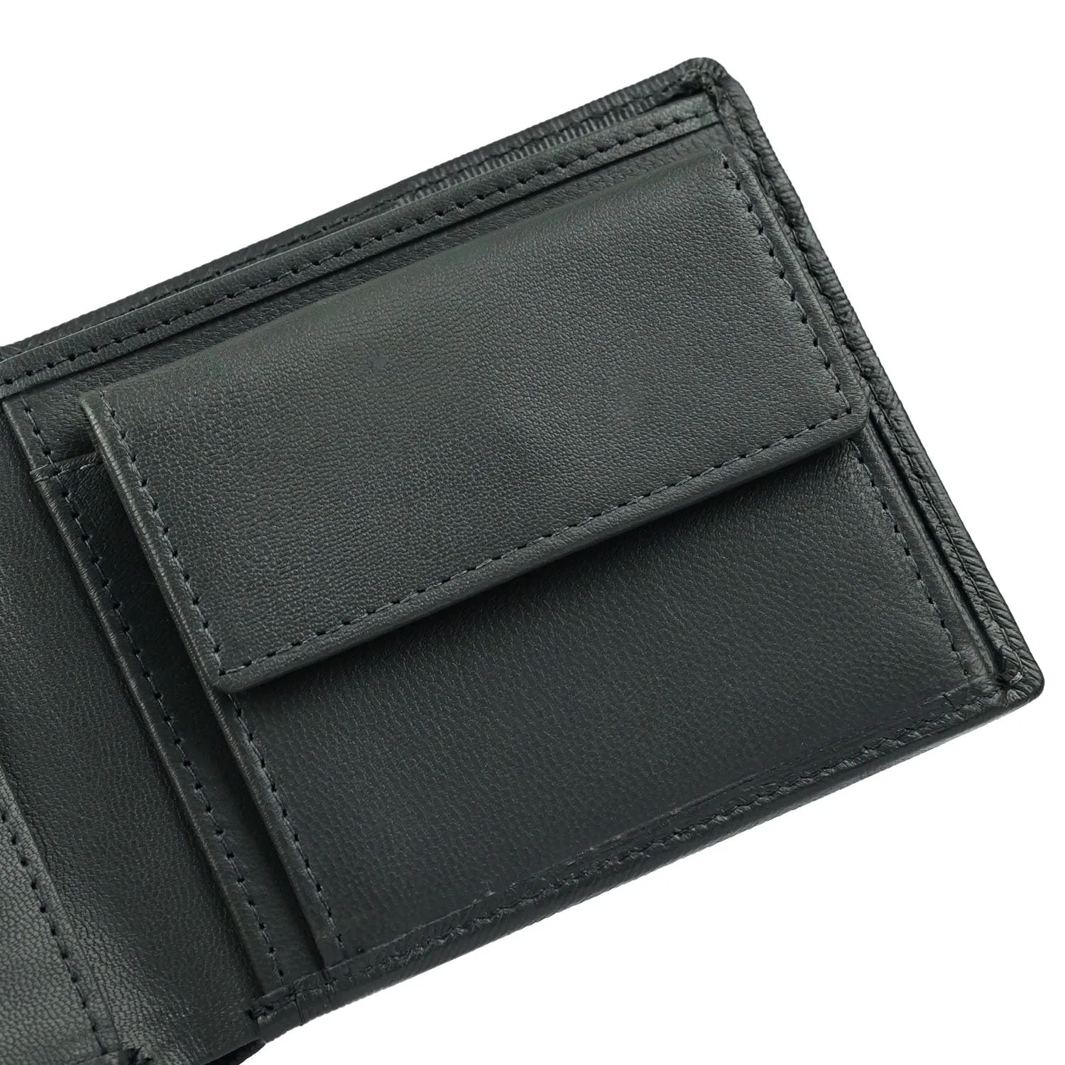 Police Portafoglio Uomo Vera Pelle Sottile con Portamonete e Portacarte, Grigio Texture Geometrica, Scatola Regalo - immagine 7