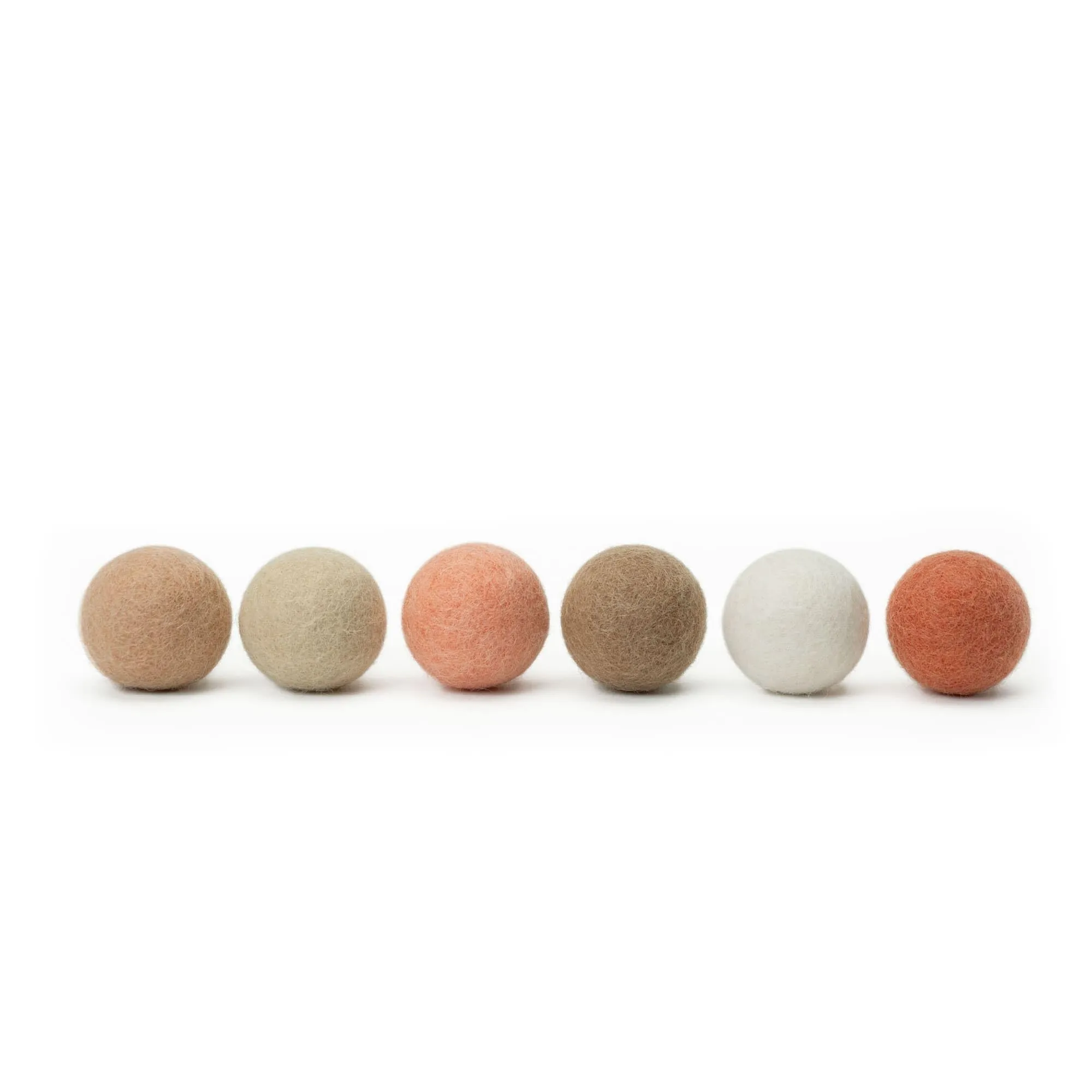 LucyBalu® Peach Fuzz Palline in feltro di lana per gatti - immagine 7