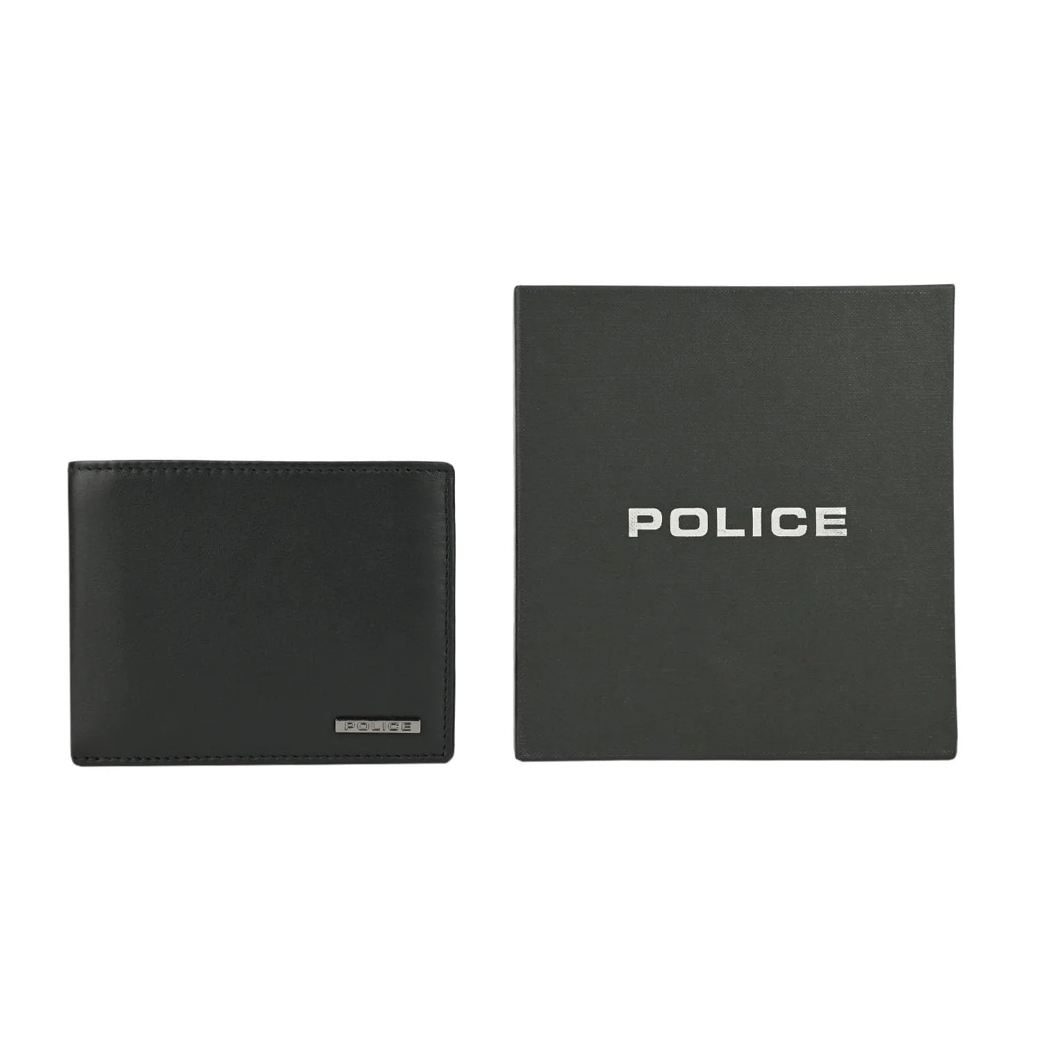 Police Portafoglio Uomo in Vera Pelle, Sottile Con Portamonete, Porta Carte di Credito e Scatola Regalo - immagine 5