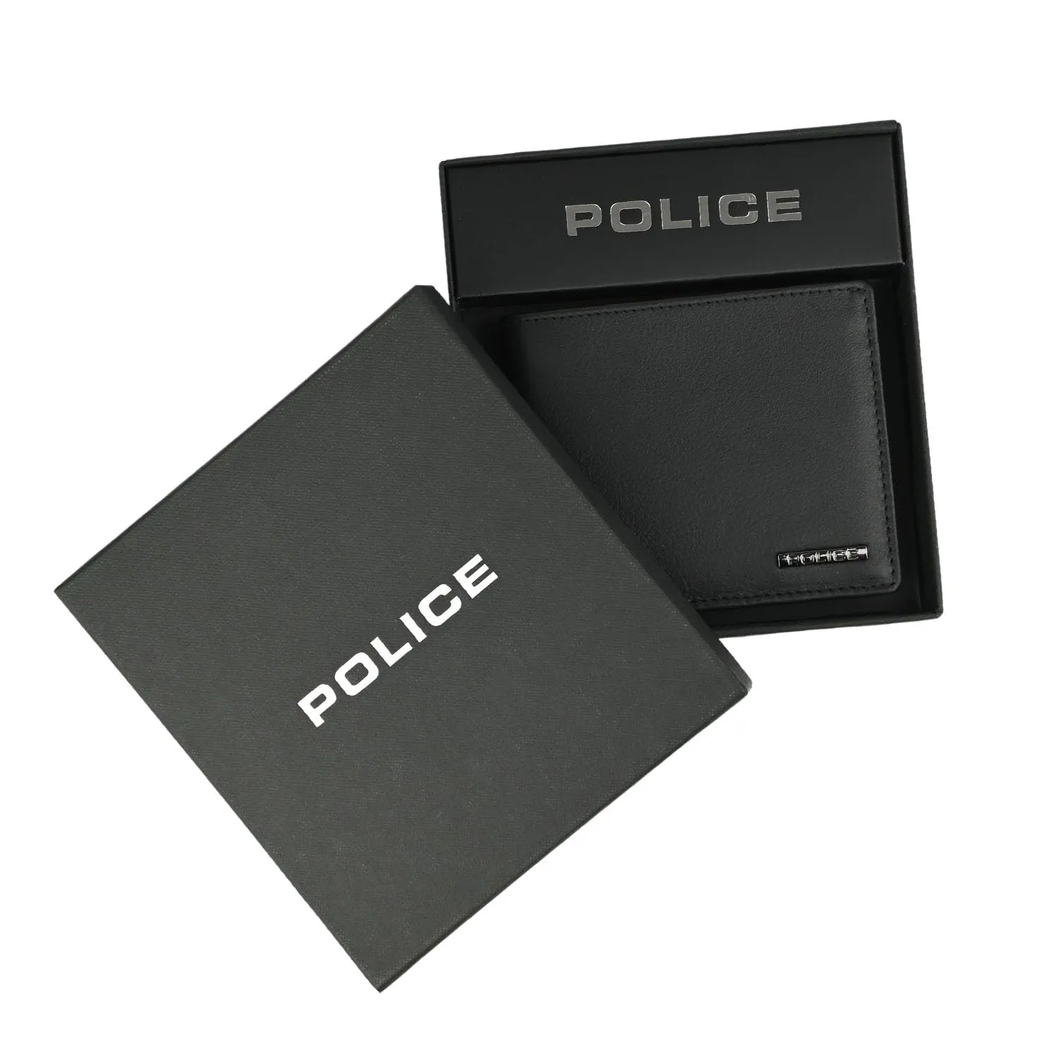 Police Portafoglio Uomo Sottile Slim in Vera Pelle Nero, con Portamonete e Porta Carte di Credito, Elegante, Scatola Regalo - immagine 5