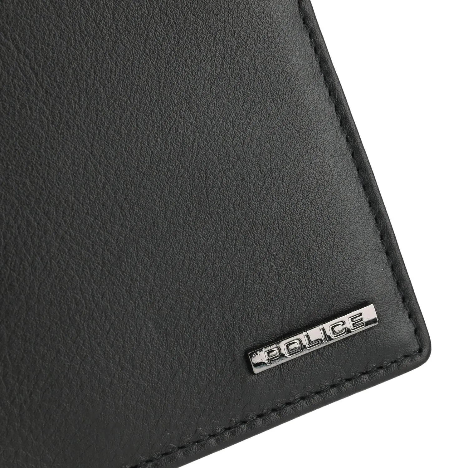 Police Portafoglio Uomo Sottile Slim in Vera Pelle Nero, con Portamonete e Porta Carte di Credito, Elegante, Scatola Regalo - immagine 6