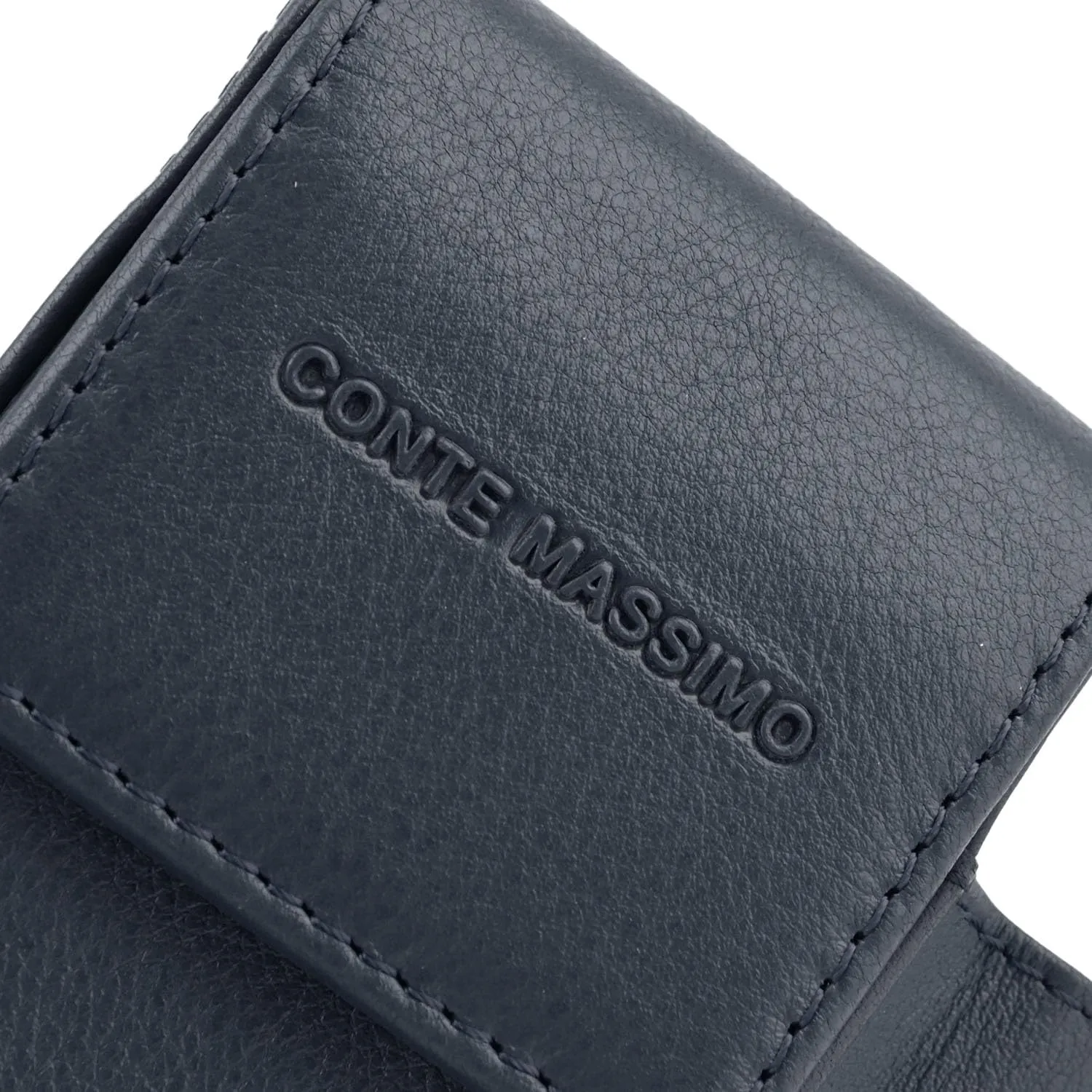 CM Conte Massimo Portasigarette Custodia per Pacchetto e Accendino, Vera Pelle Universale - immagine 4