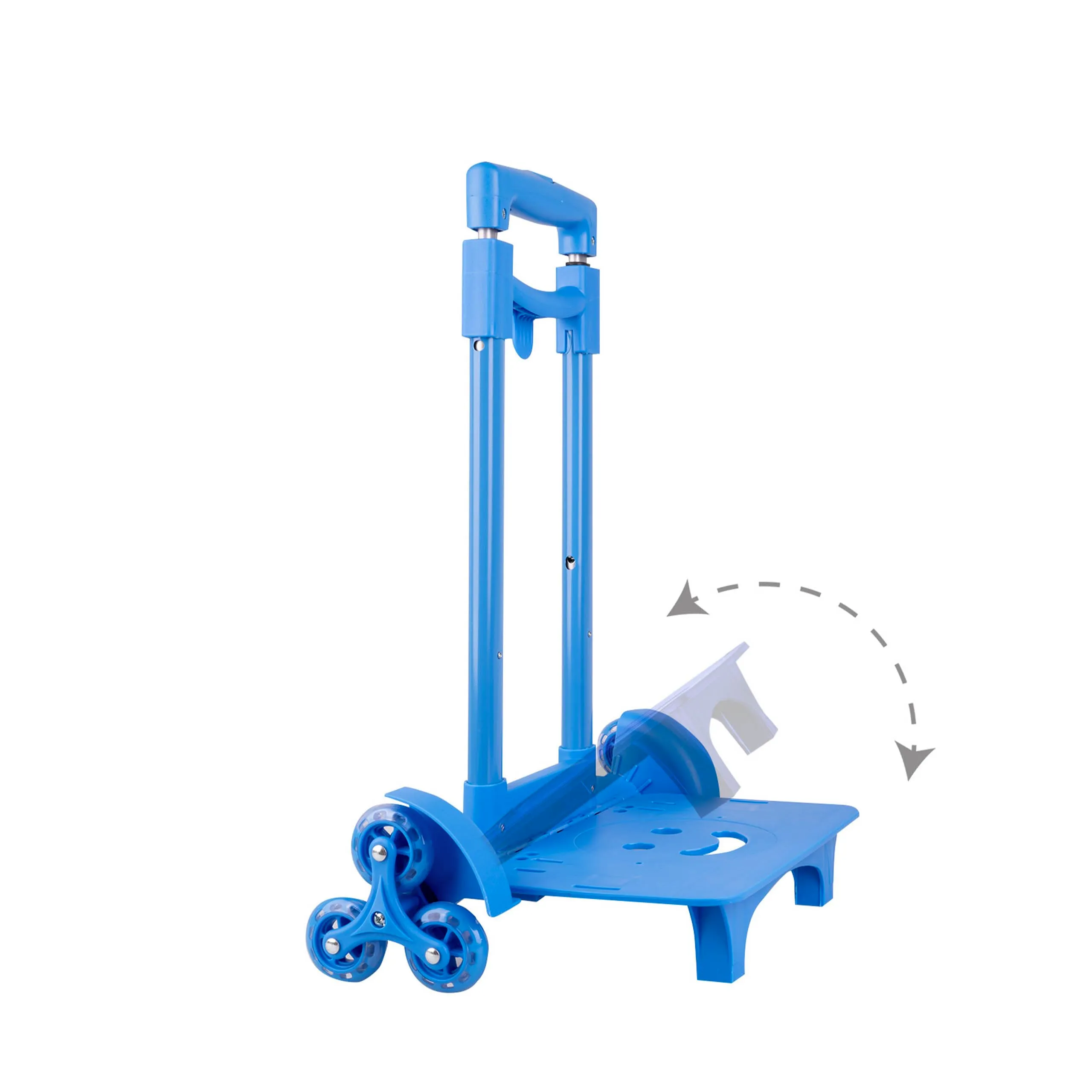 Colourbook Trolley Carrello Porta Zaino Scuola Pieghevole Universale Blu - immagine 6
