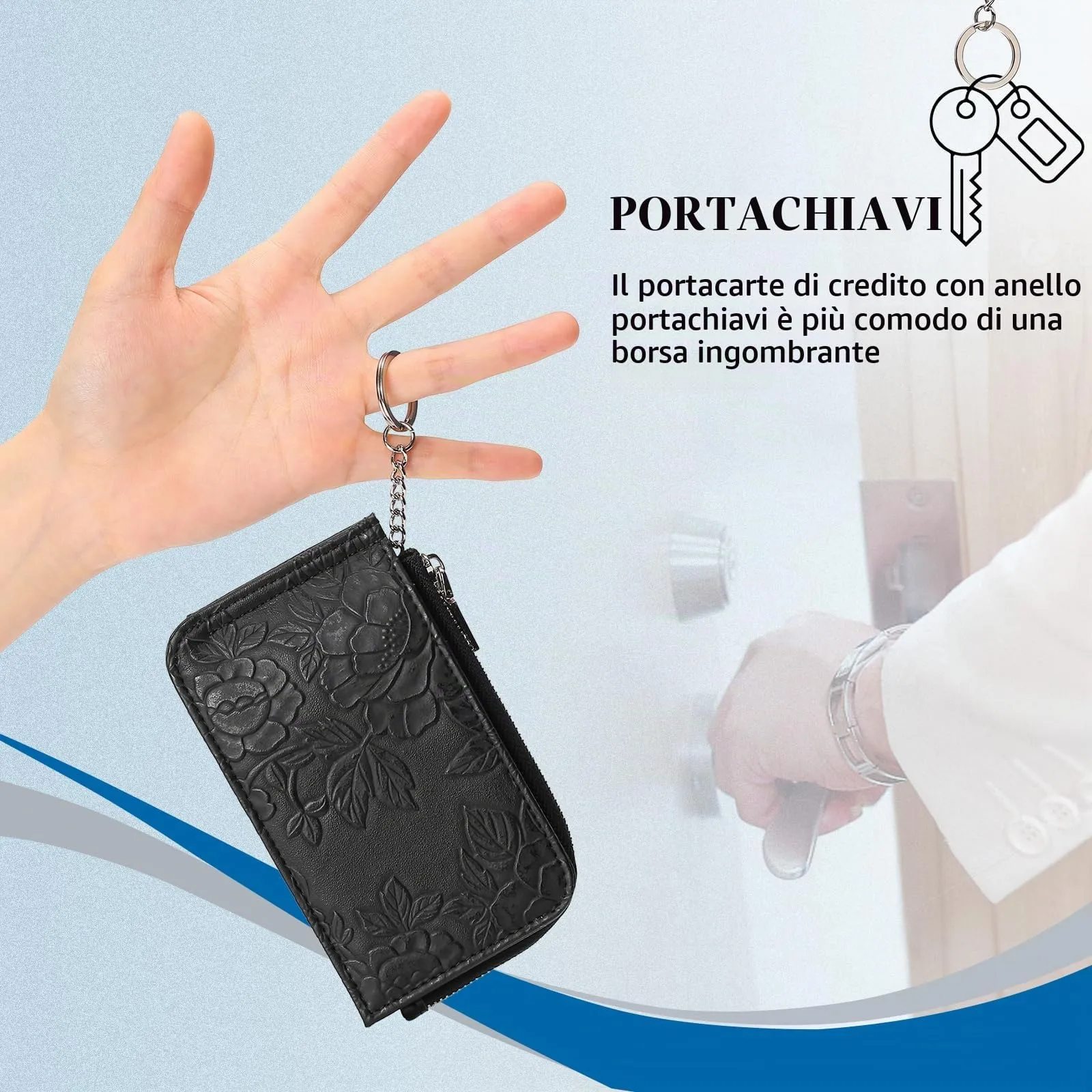GAEKEAO Portafoglio Donna Piccolo RFID Blocking Leather Bifold Portafoglios Donna di carta di credito Portamonete con finestra ID - immagine 7