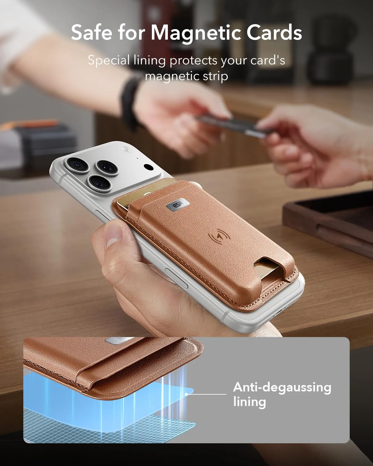 ESR Portafoglio per MagSafe con Funzionalità Find My, Supporto per 5 carte - immagine 7