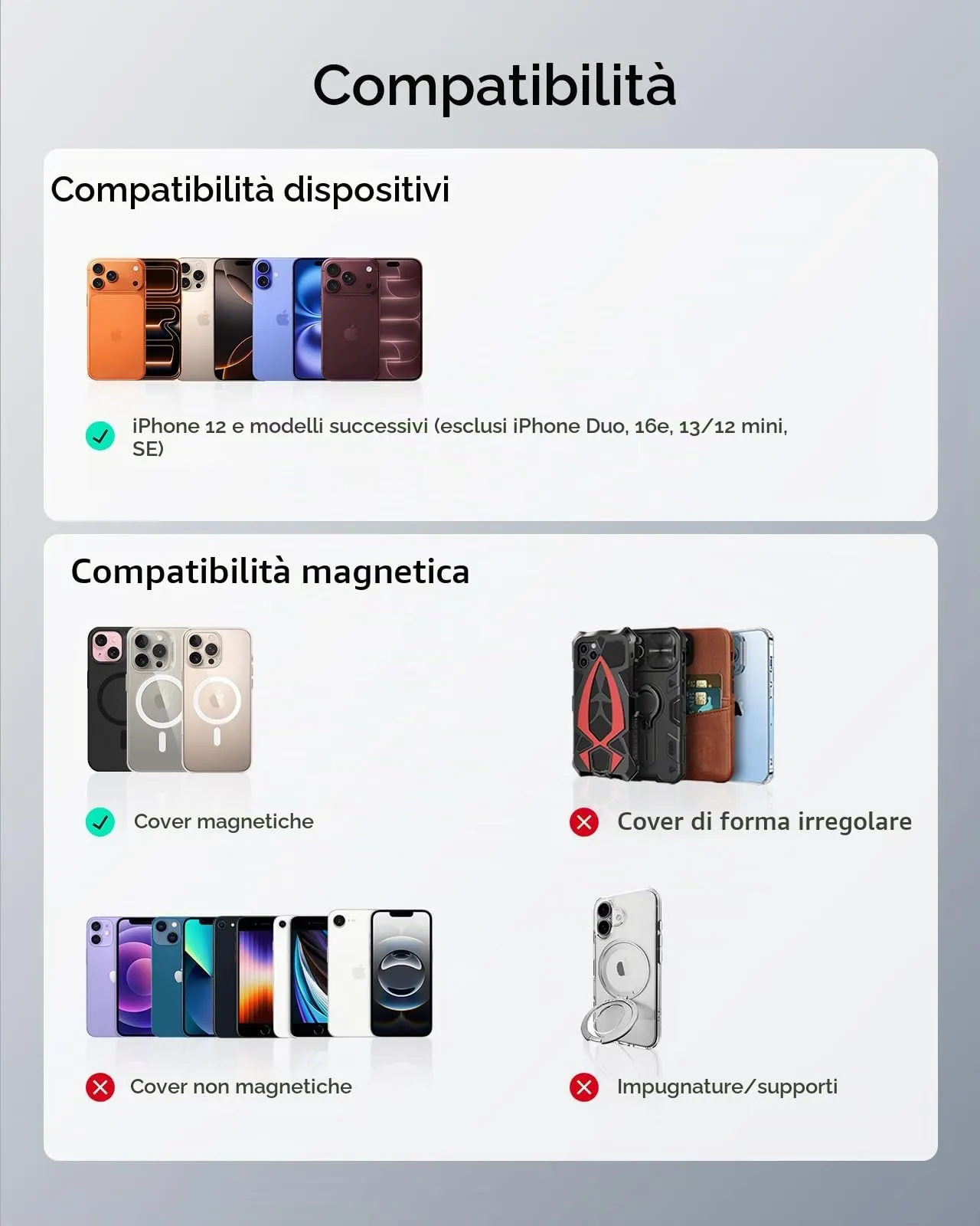 ESR Portafoglio per MagSafe con Funzionalità Find My, Supporto per 5 carte - immagine 9