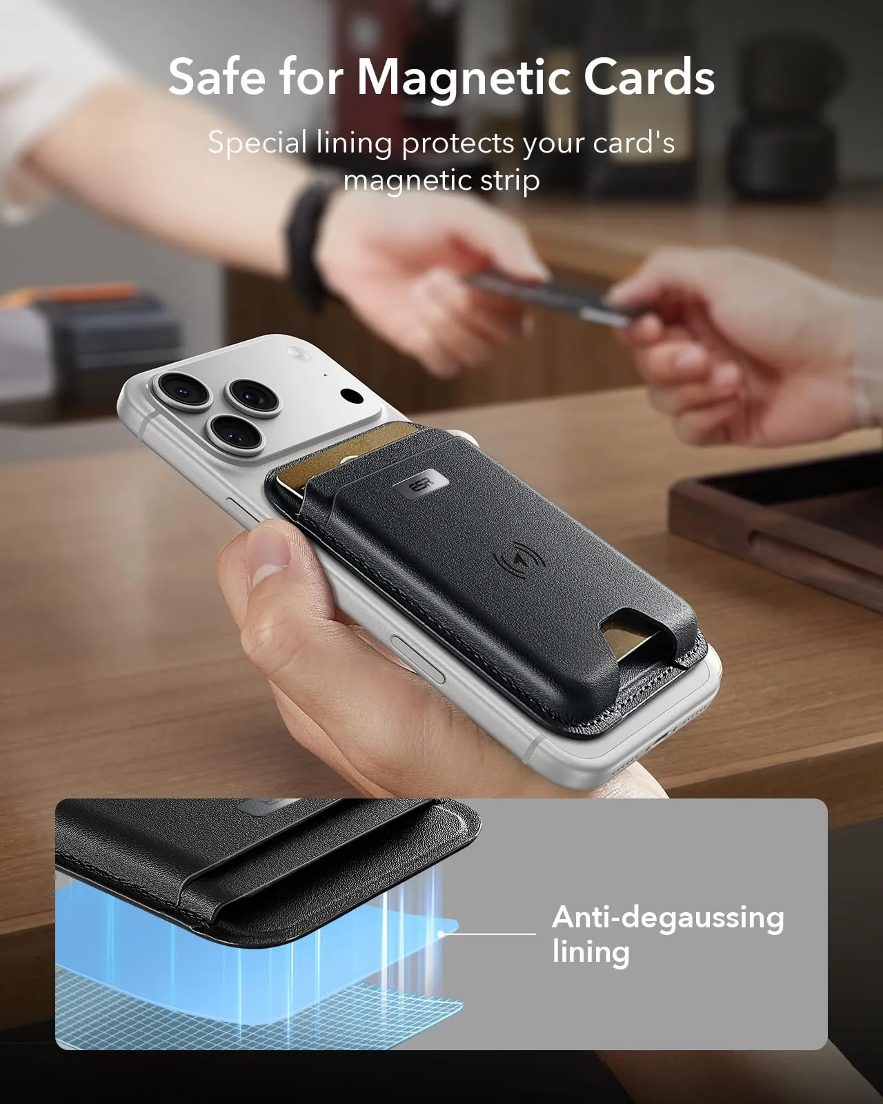 ESR Portafoglio per MagSafe con Funzionalità Find My, Supporto per 5 carte - immagine 7