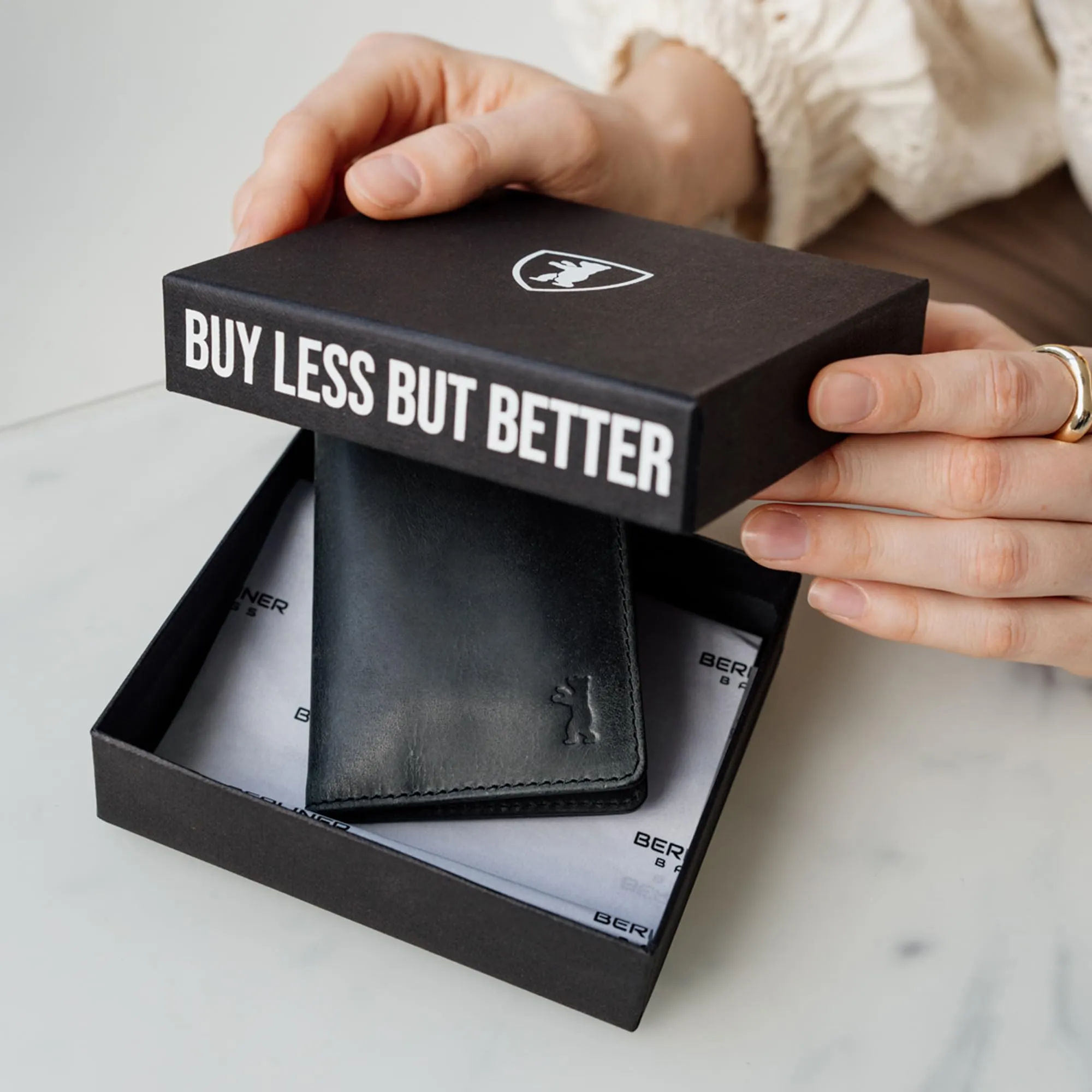 Berliner Bags Portacarte Porto Slim con Banconote e RFID in Vera Pelle - immagine 2