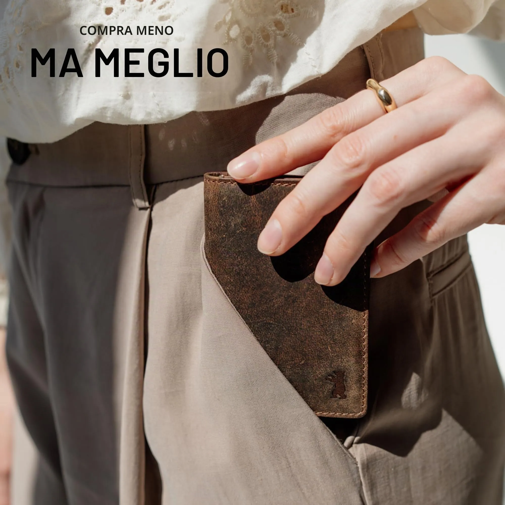 Berliner Bags Portacarte Porto Slim con Banconote e RFID in Vera Pelle - immagine 7