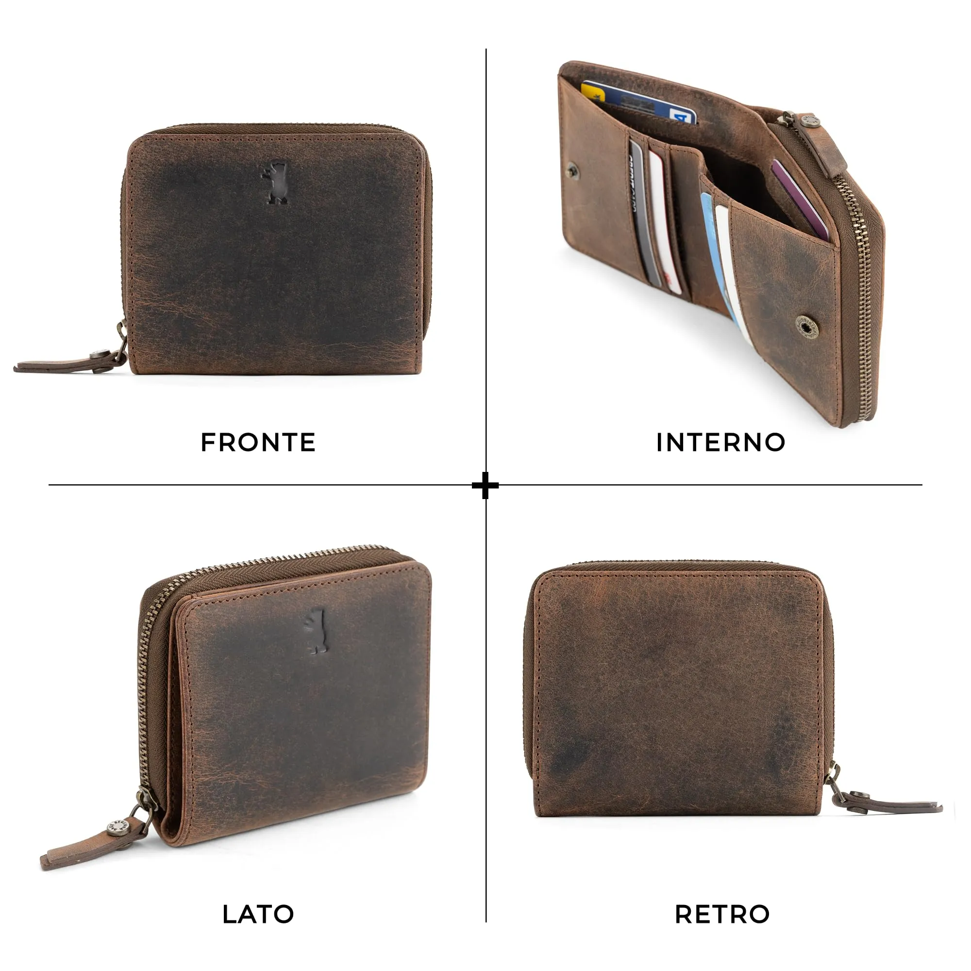 Berliner Bags Portafoglio Sara Donna Piccolo con Portamonete e RFID Pelle - immagine 5