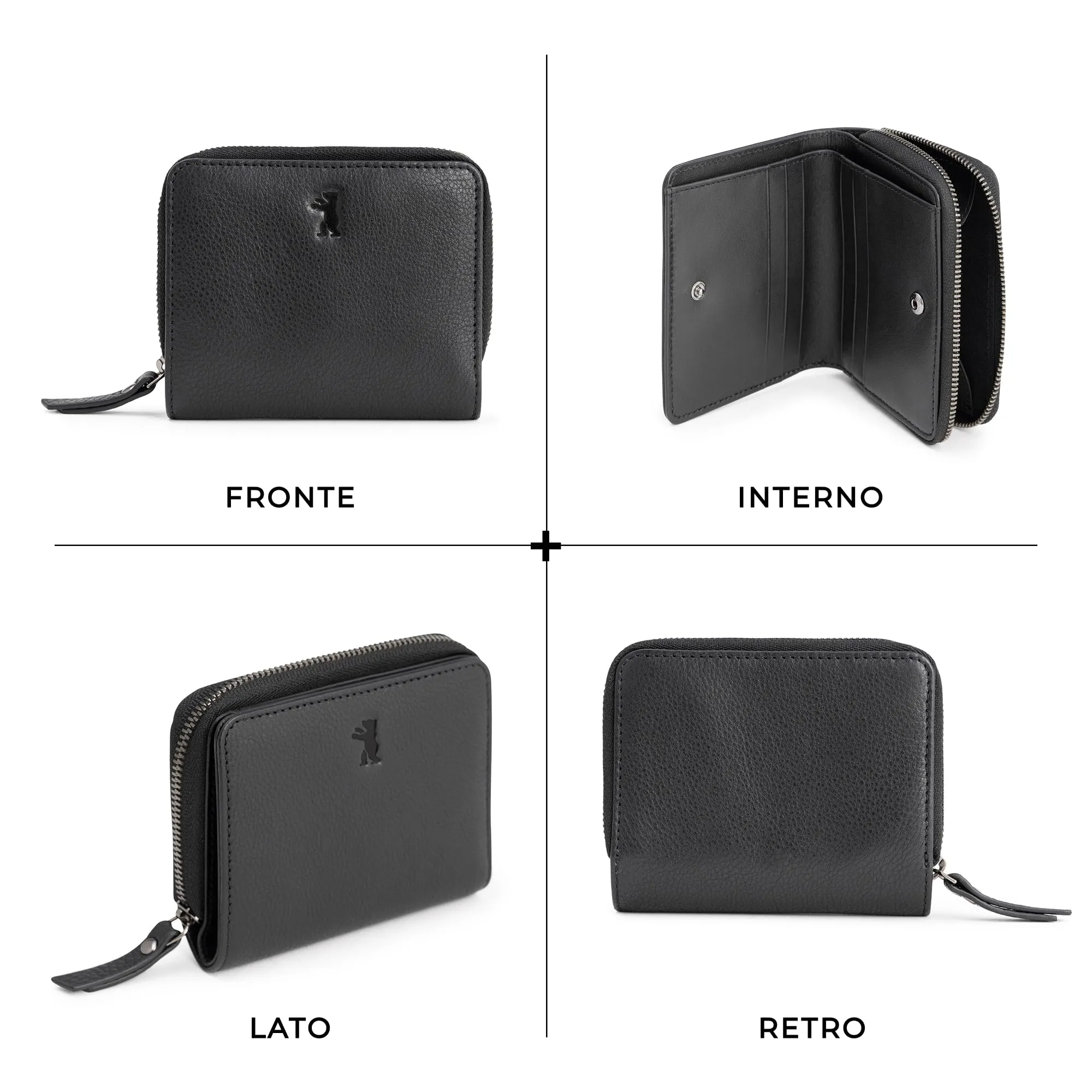 Berliner Bags Portafoglio Sara Donna Piccolo con Portamonete e RFID Pelle - immagine 5