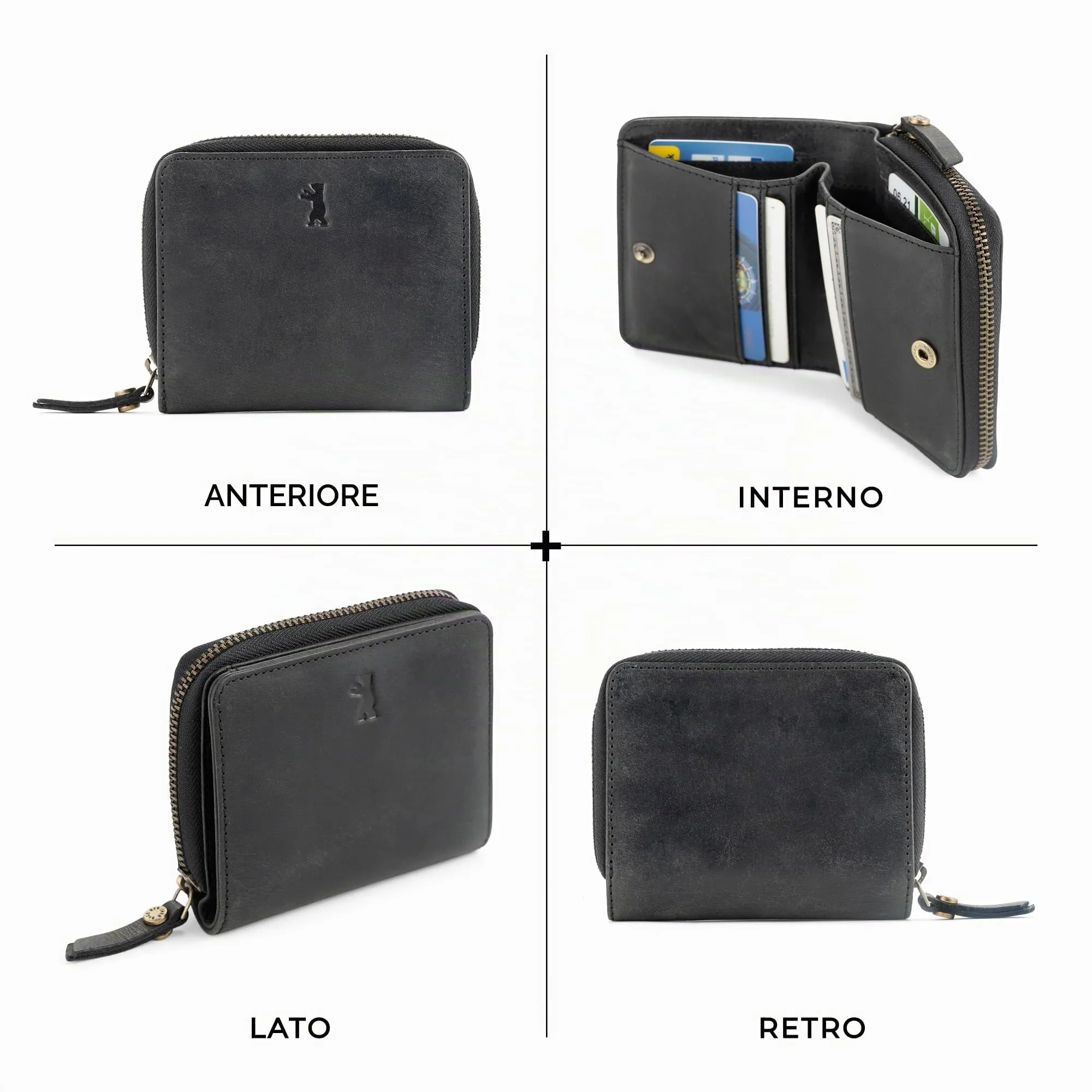 Berliner Bags Portafoglio Sara Donna Piccolo con Portamonete e RFID Pelle - immagine 5