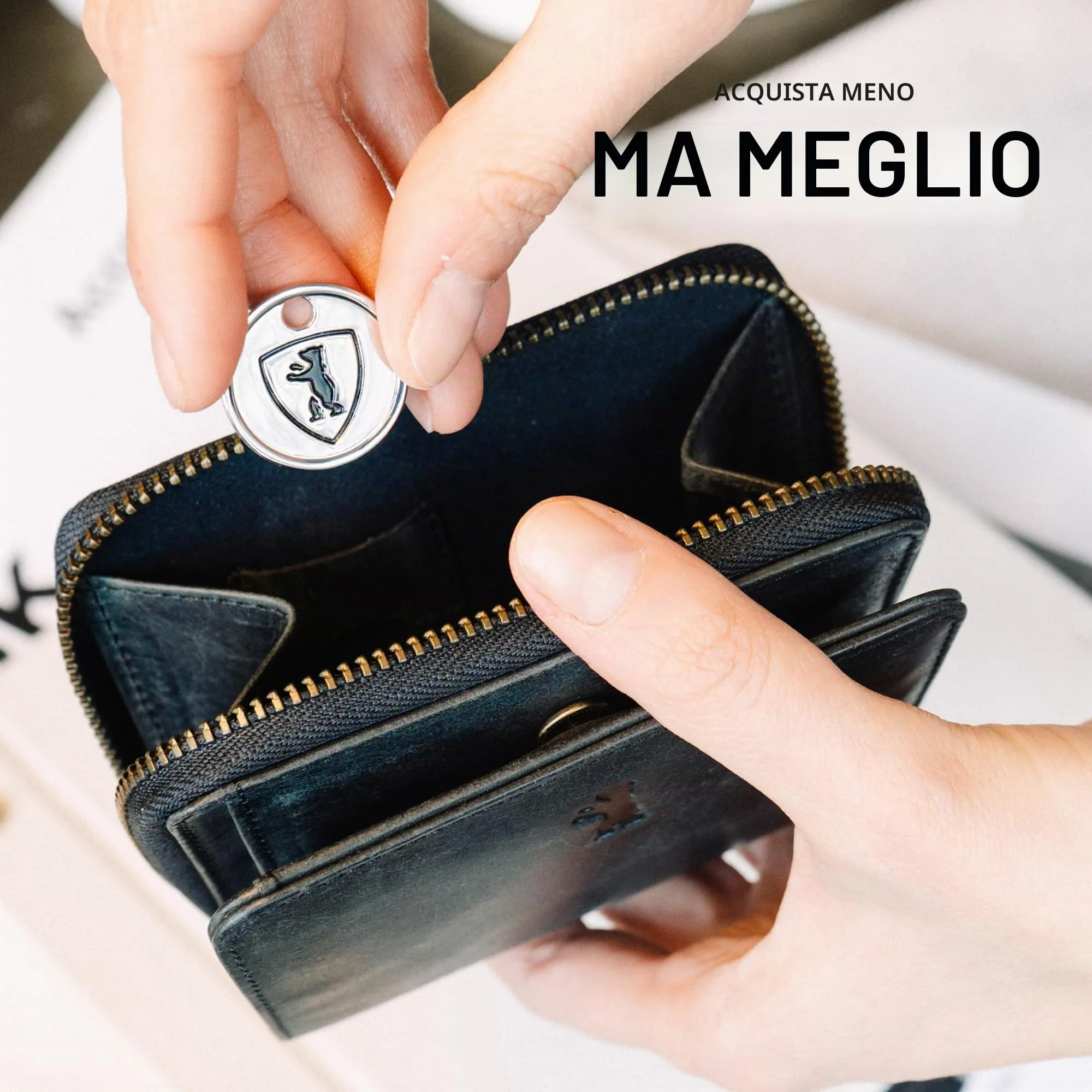 Berliner Bags Portafoglio Sara Donna Piccolo con Portamonete e RFID Pelle - immagine 10