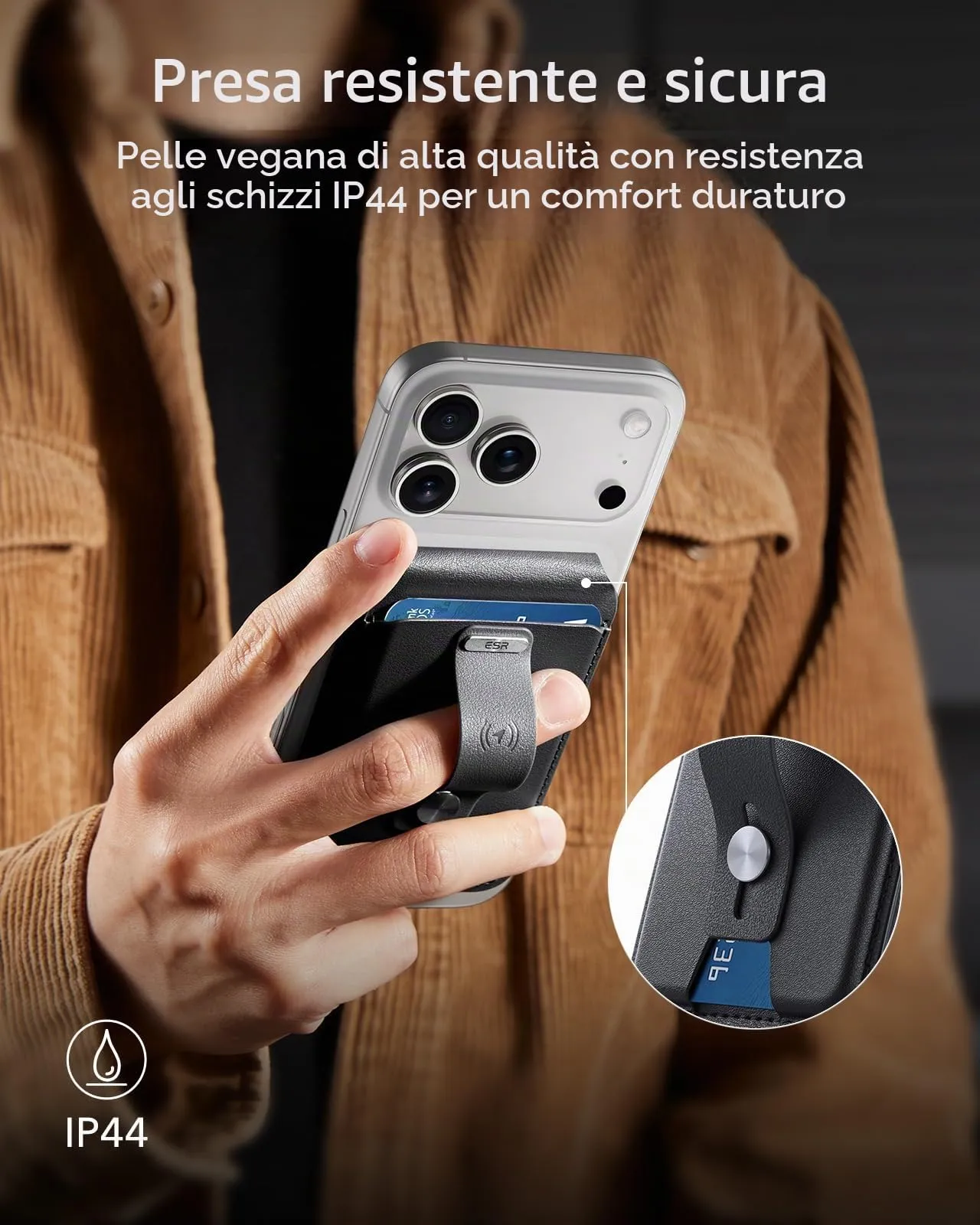 ESR Geo Portafoglio per MagSafe con Funzione Dov'è Find My, Porta 5 Carte - immagine 8
