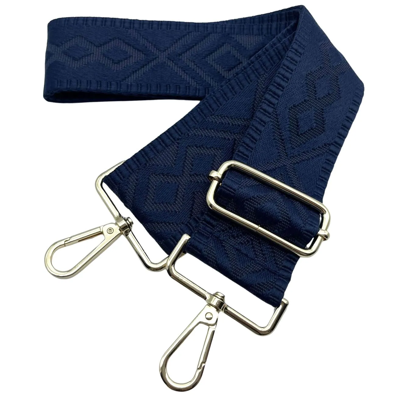 Cinghie Tracolla per Borsa Donna Larga, 5cm Tracolle per Borsa Regolabile con Fibbia Oro per Borsetta, Crossbody in Tela Accessori DIY (Blu Scuro) 10 - immagine 1