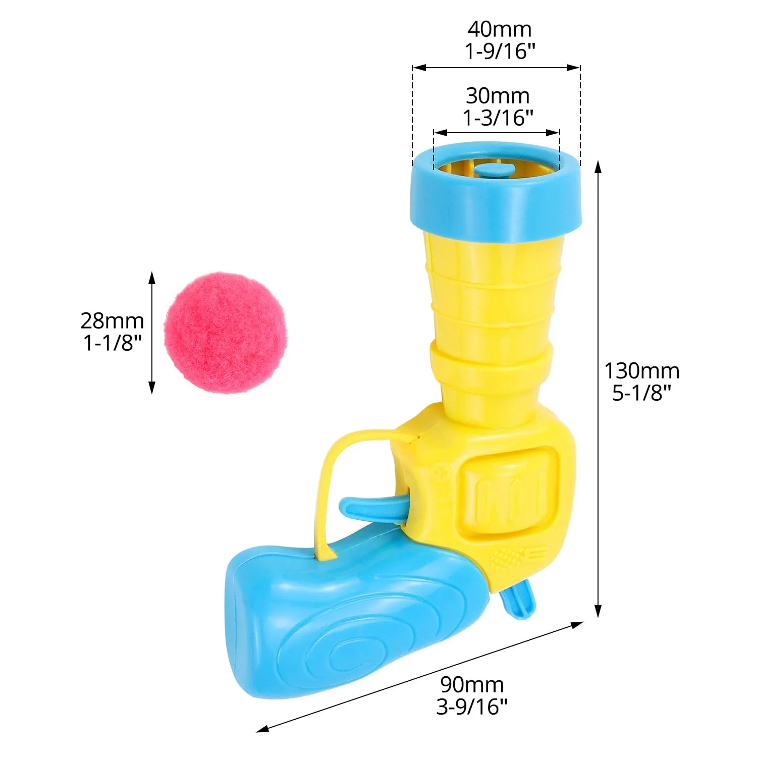 QWORK® Giocattoli interattivo per gatti, lancia palline per gatti con 100 pompon colorati, per addestramento indoor e monitoraggio dei gatti - immagine 6