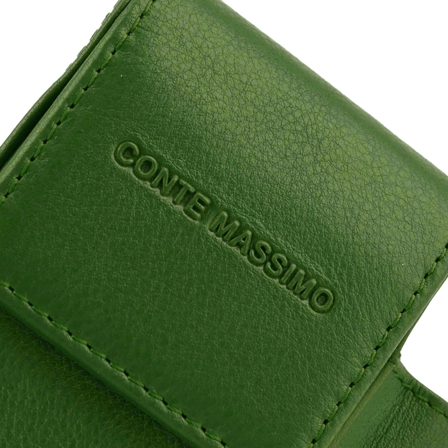 Conte Massimo Portasigarette in Vera Pelle, Con Porta Accendino, Per Uomo e Donna, Porta Pacchetto e Accendino - immagine 4
