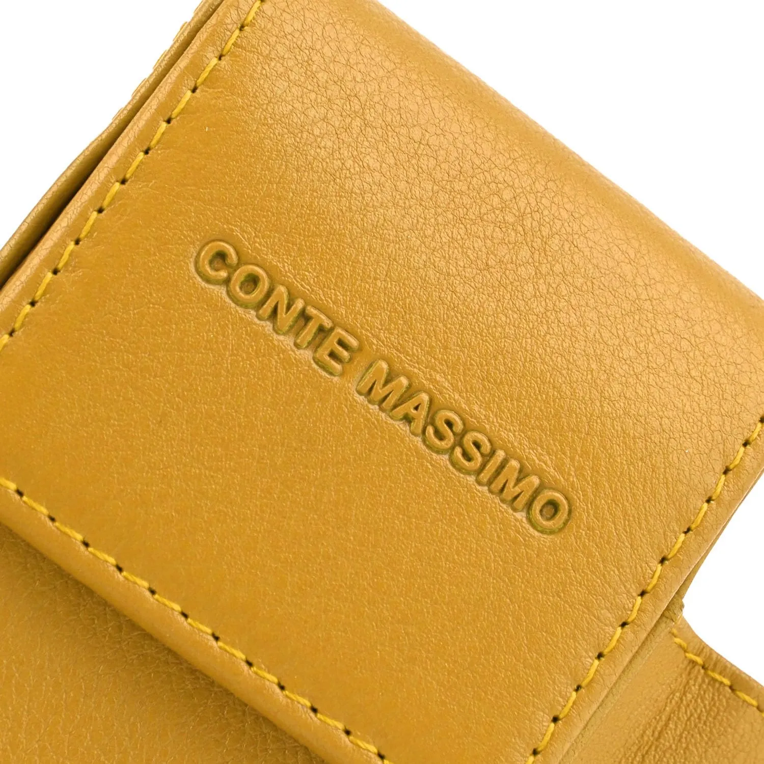Conte Massimo Portasigarette in Vera Pelle, Con Porta Accendino, Per Uomo e Donna, Porta Pacchetto e Accendino - immagine 4