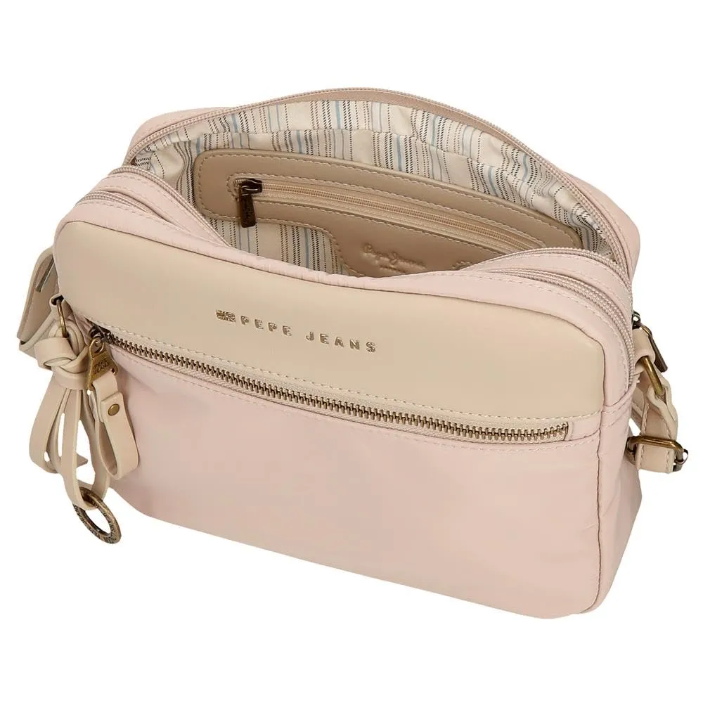 Pepe Jeans Morgan, borse da donna e accessori da viaggio, in similpelle beige, nera e verde, di Joumma Bags - immagine 4