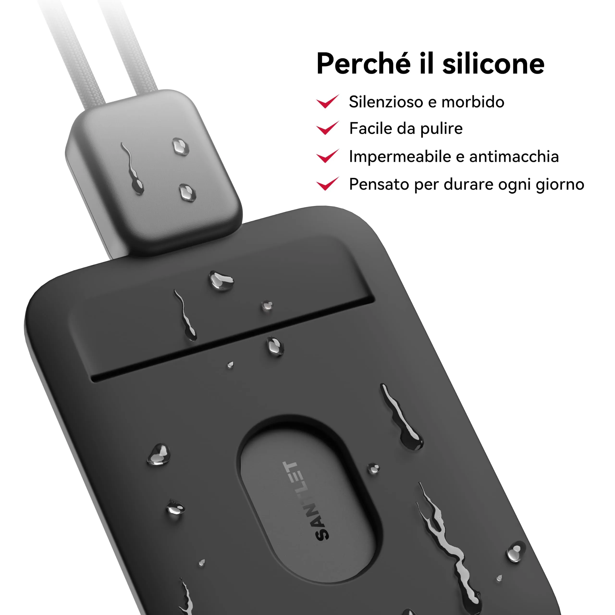 SANTLET Confezione da 2 Cordini per Porta Badge - immagine 4