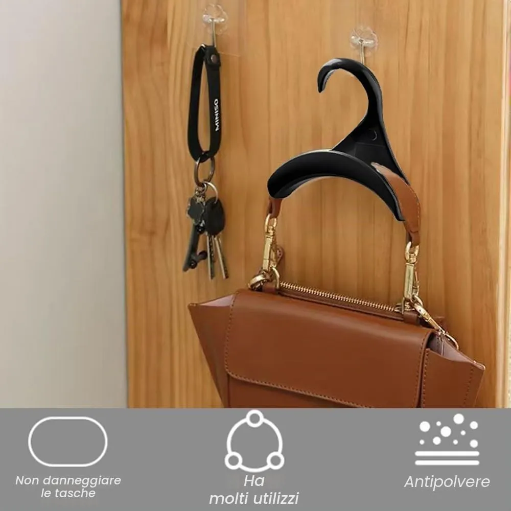 10 Pezzi Ganci per Borse Appendiabiti PP Appendi Borse Hook Portaborse - immagine 5