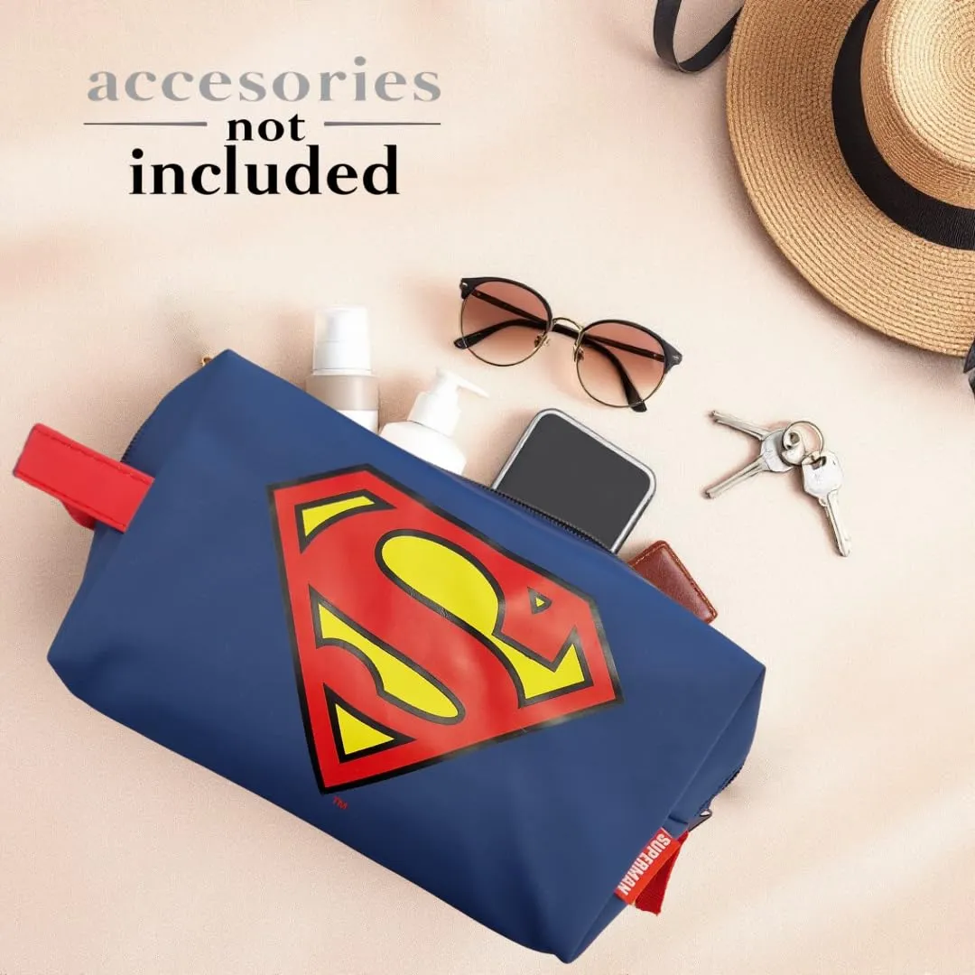 ARDITEX, Superman Beauty Case Impermeabile, Borsa da Toilette per Uomo e Bambino, Astuccio 100% PU, Ideale per organizzare Prodotti per l’Igiene o i tuoi piccoli Oggetti, 3 x 22 x 8 cm - immagine 5
