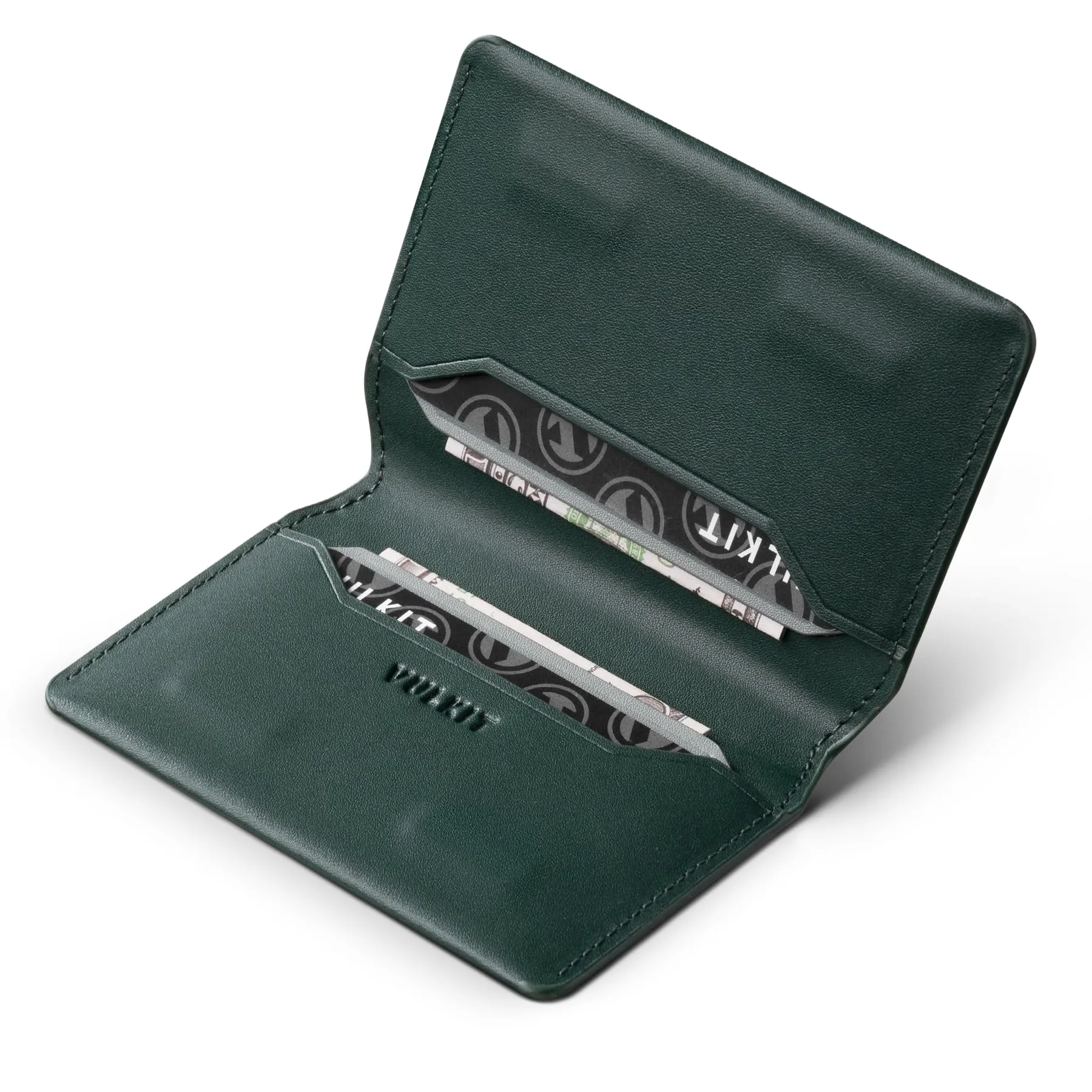 VULKIT Porta Carte di Credito Sottile e Minimalista in Pelle con Protezione RFID Tasca Frontale e Chiusura Magnetica - immagine 1