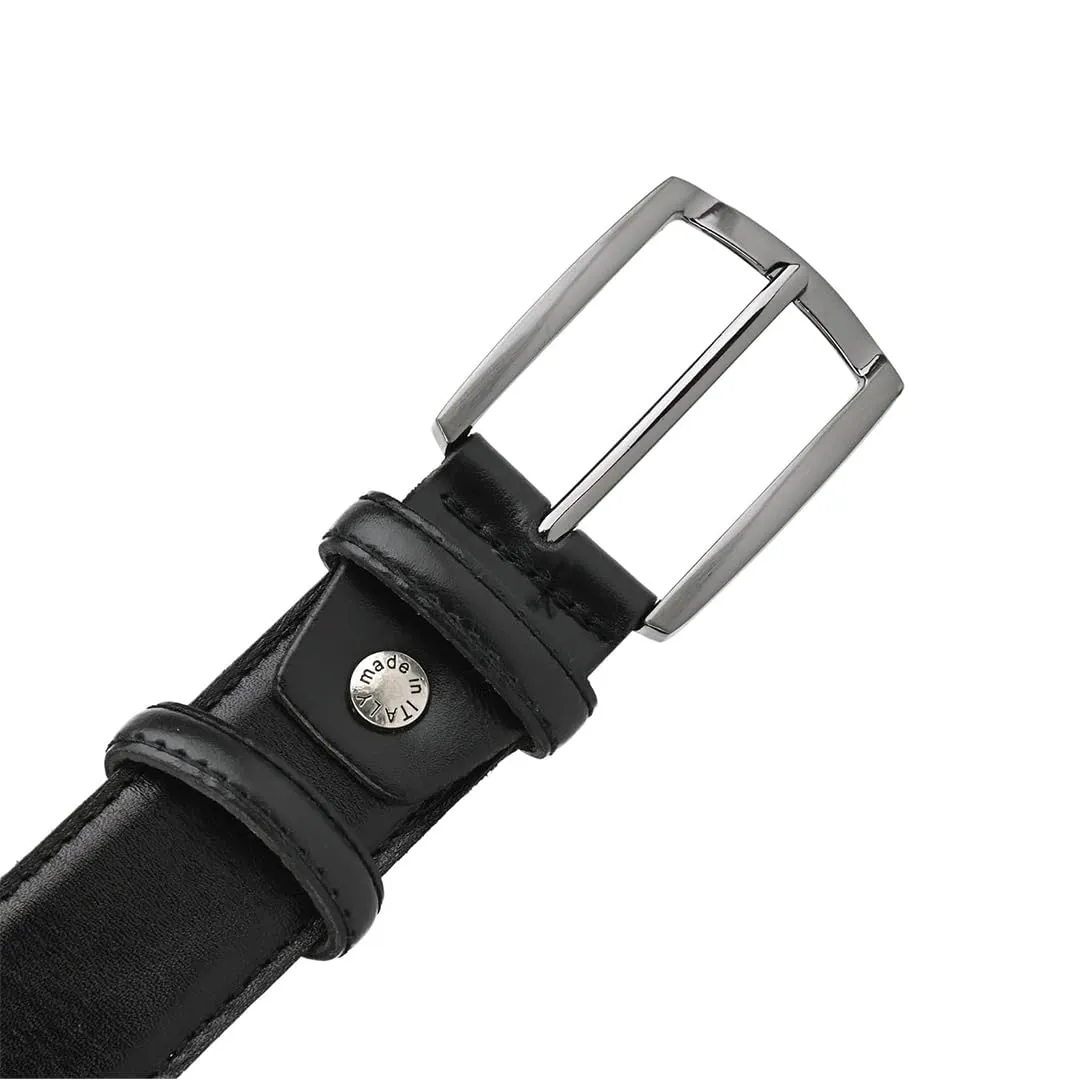JAGUAR Set Regalo, Cintura in Pelle e Ombrello Compatto Nero con Custodia, Confezione Regalo Elegante - immagine 7