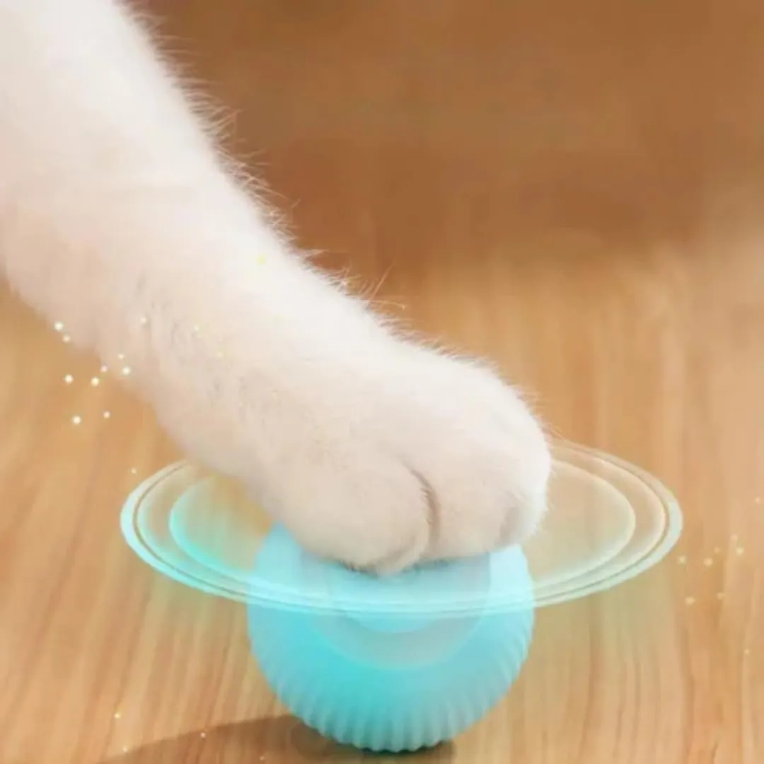 PARENCE. - Palla interattiva per gatti e cani – Ricaricabile USB – 2 Modalità Automatica & Manuale – Rotazione Intelligente – Luce LED morbida – Anti-Stress & Anti-Noia - immagine 6