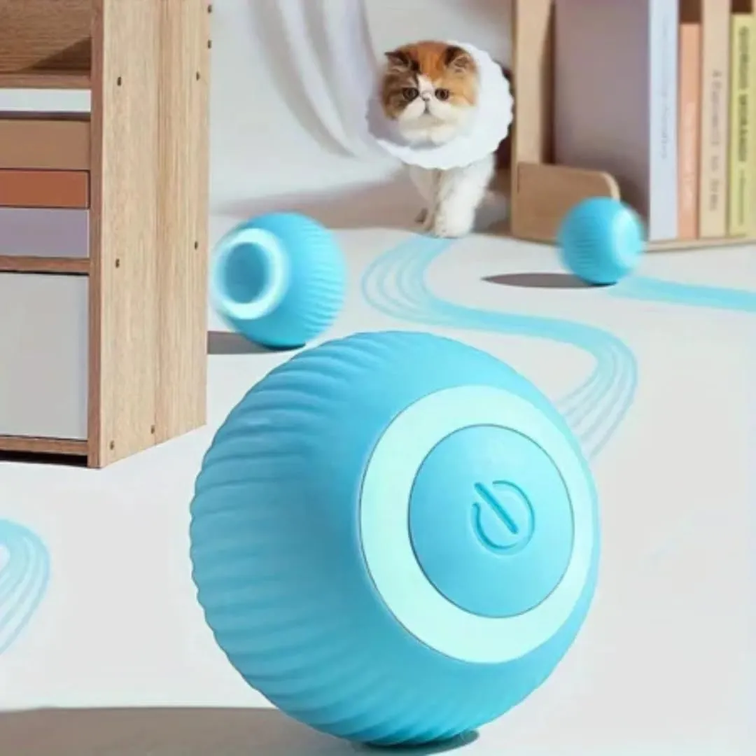 PARENCE. - Palla interattiva per gatti e cani – Ricaricabile USB – 2 Modalità Automatica & Manuale – Rotazione Intelligente – Luce LED morbida – Anti-Stress & Anti-Noia - immagine 7