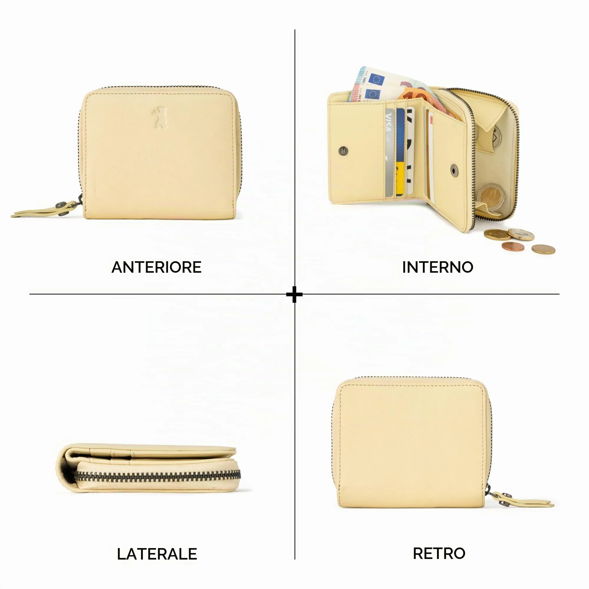 Berliner Bags Portafoglio Sara Donna Piccolo con Portamonete e RFID Pelle - immagine 6