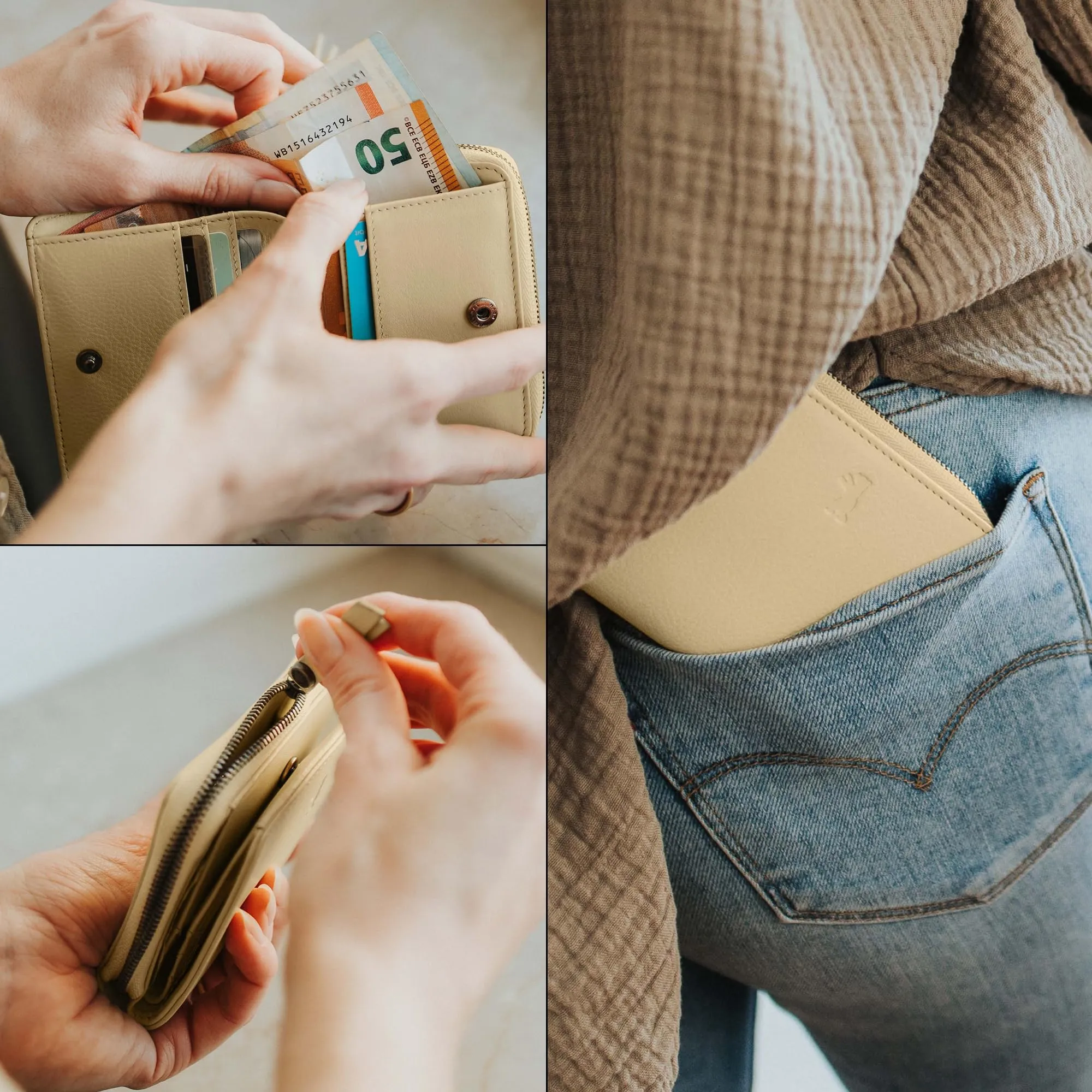 Berliner Bags Portafoglio Sara Donna Piccolo con Portamonete e RFID Pelle - immagine 7