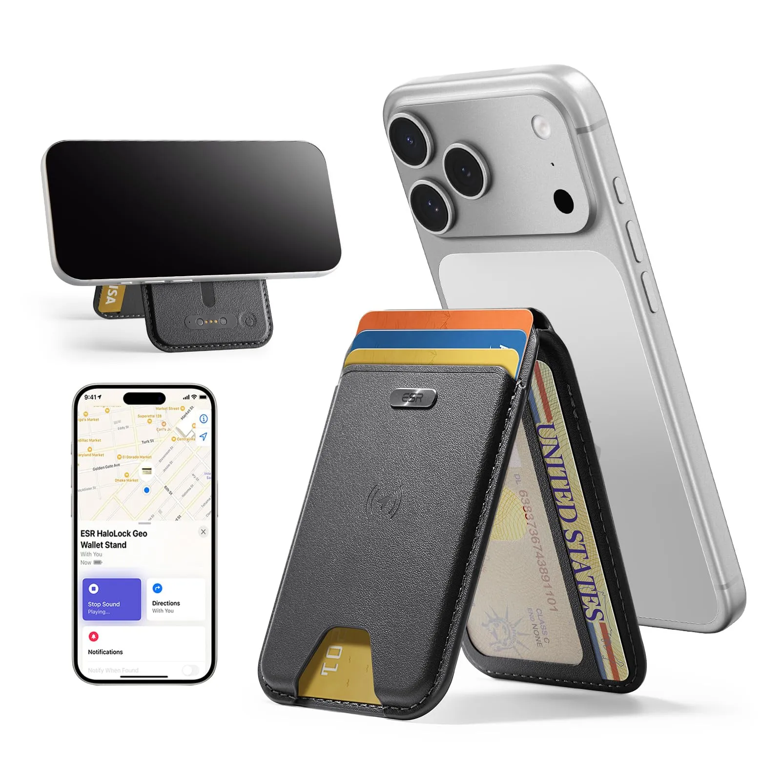 ESR Portafoglio MagSafe con Funzionalità completa con App Dov'è di FindMy - immagine 1