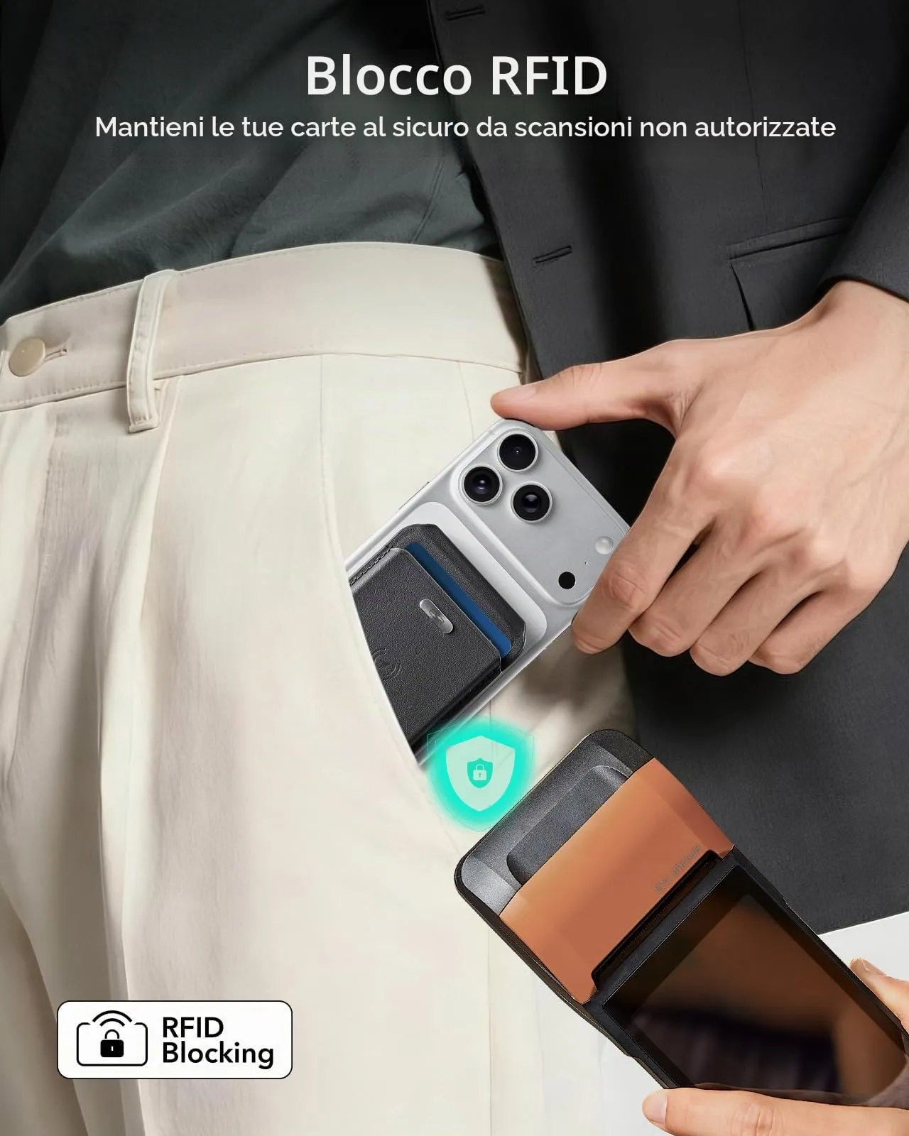 ESR Portafoglio MagSafe con Funzionalità completa con App Dov'è di FindMy - immagine 6