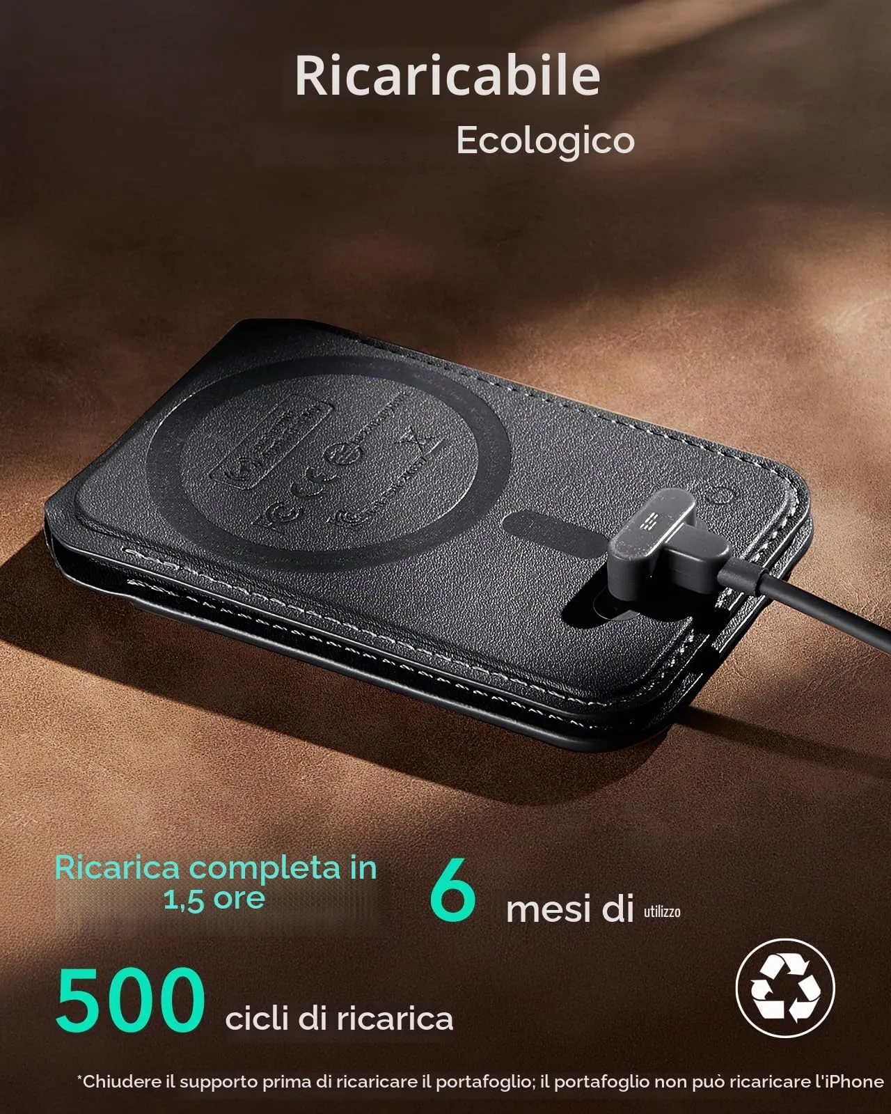 ESR Portafoglio MagSafe con Funzionalità completa con App Dov'è di FindMy - immagine 8
