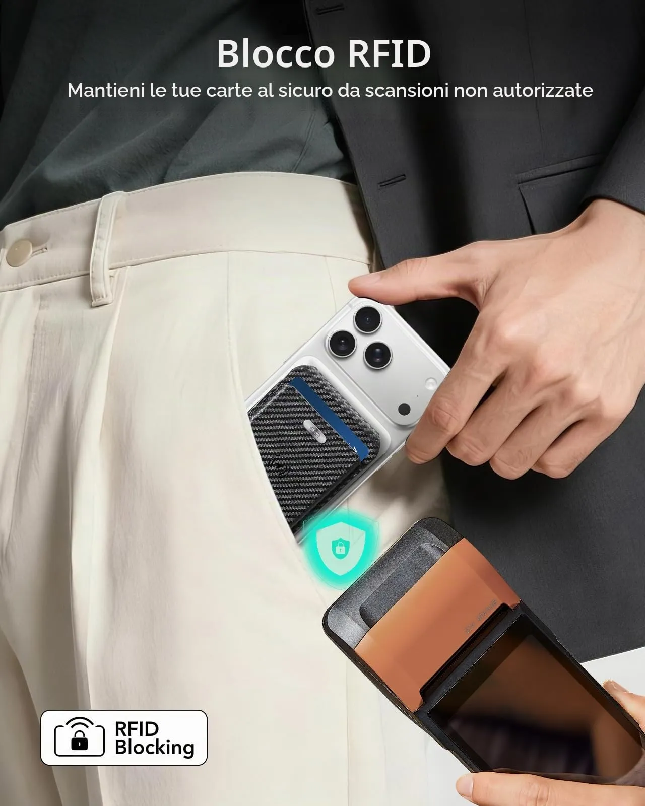 ESR Portafoglio MagSafe con Funzionalità completa con App Dov'è di FindMy - immagine 6