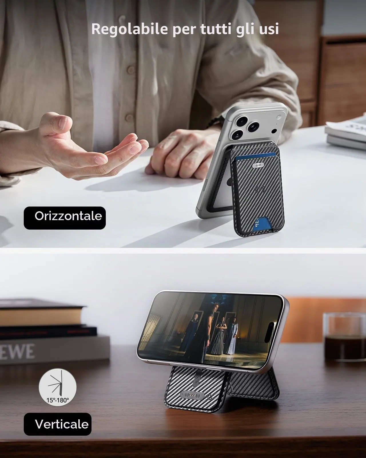 ESR Portafoglio MagSafe con Funzionalità completa con App Dov'è di FindMy - immagine 7