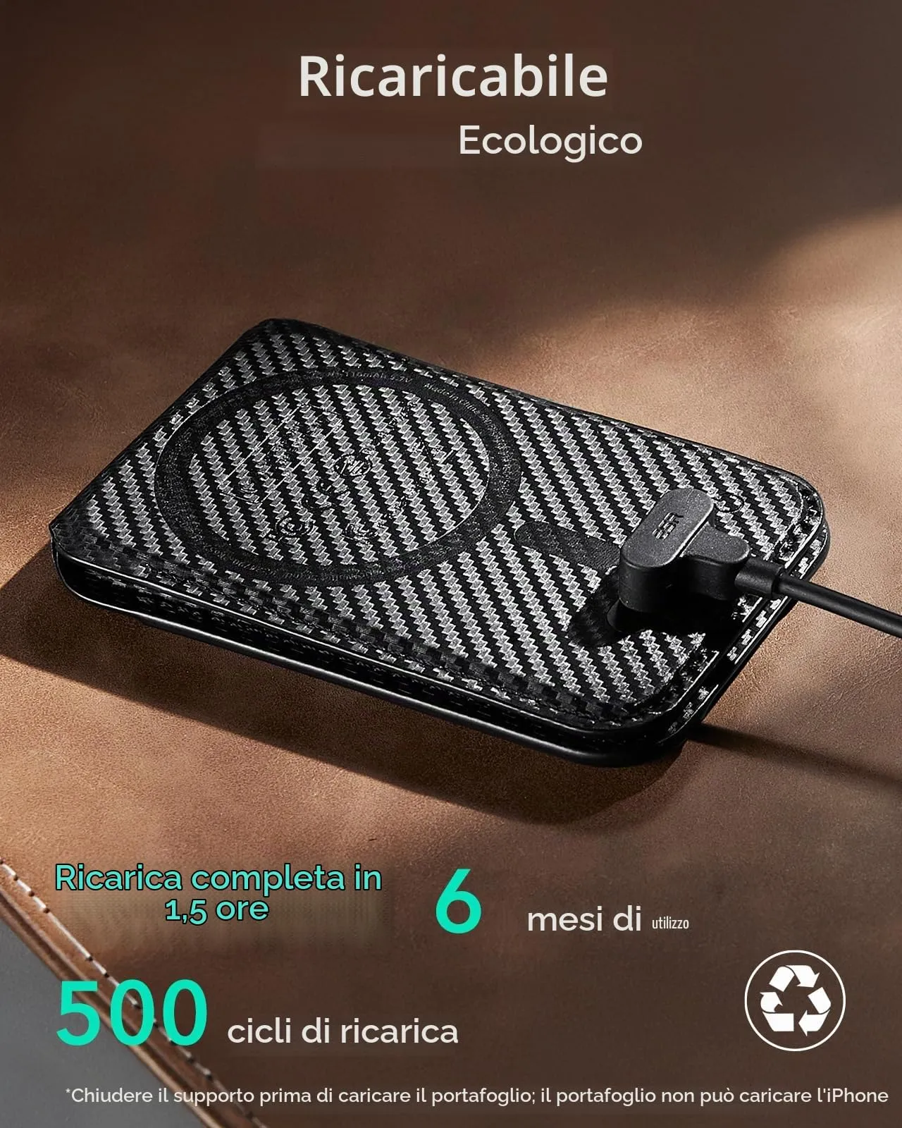 ESR Portafoglio MagSafe con Funzionalità completa con App Dov'è di FindMy - immagine 8