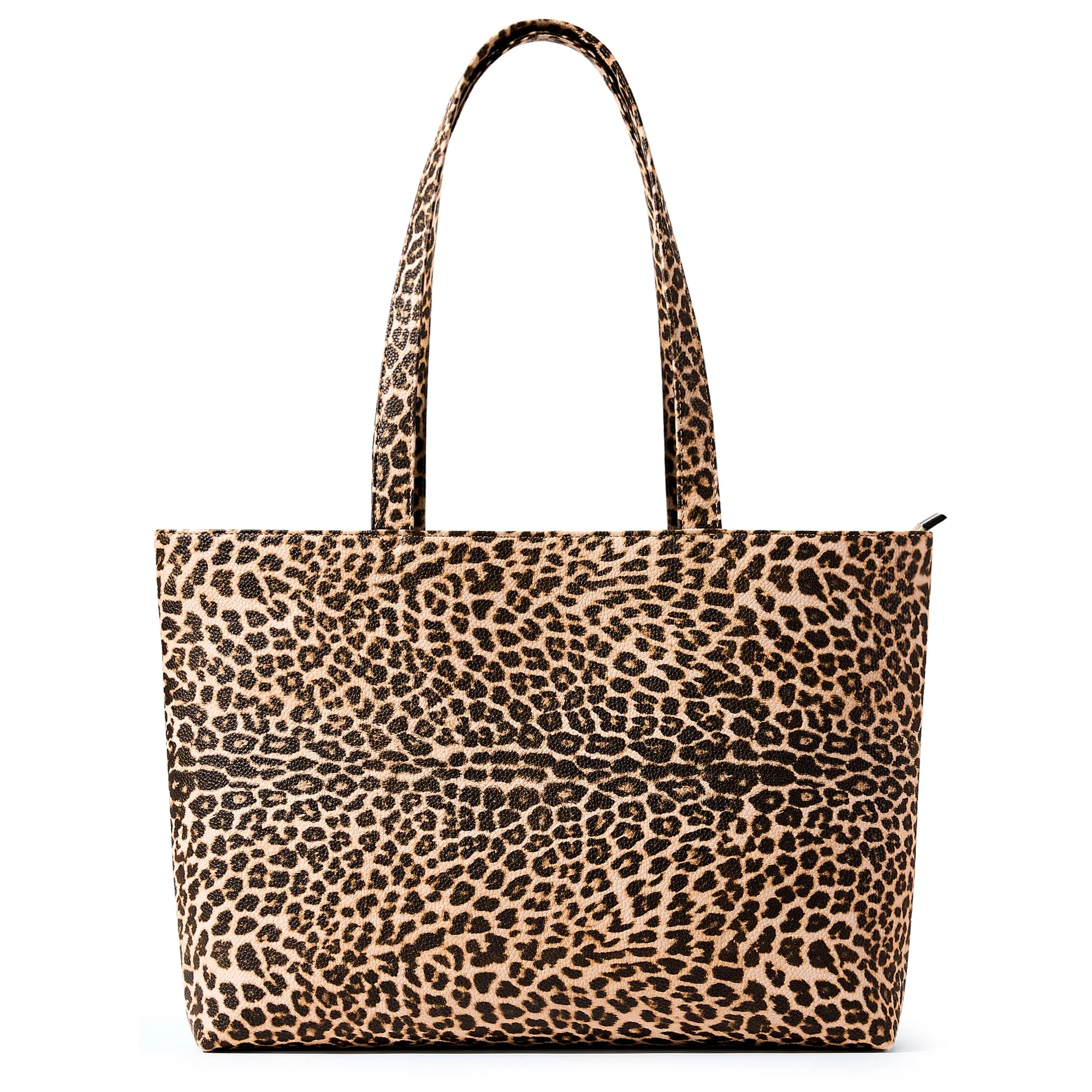 KALIDI Borsa modello "Tote bag" da donna, grande borsa a tracolla con cerniera impermeabile in PU per le donne, borsa da lavoro, scuola, viaggio, uso quotidiano, 43 x 27 x 8.4 cm - immagine 7