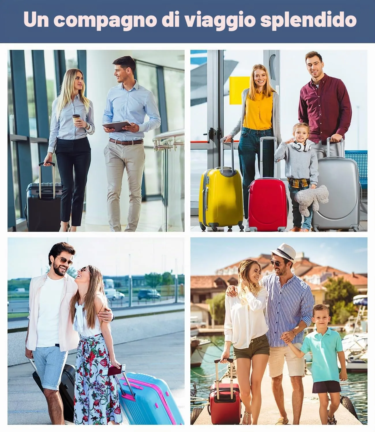 Morbuy Copri Valigia Grande per 29-32 Pollici, Elastica Blu Suitcase Cover con Ampia Tasca, XL Copri Trolley Protector con Cerniera, Antipolvere, Lavabile, Antigraffio - immagine 8