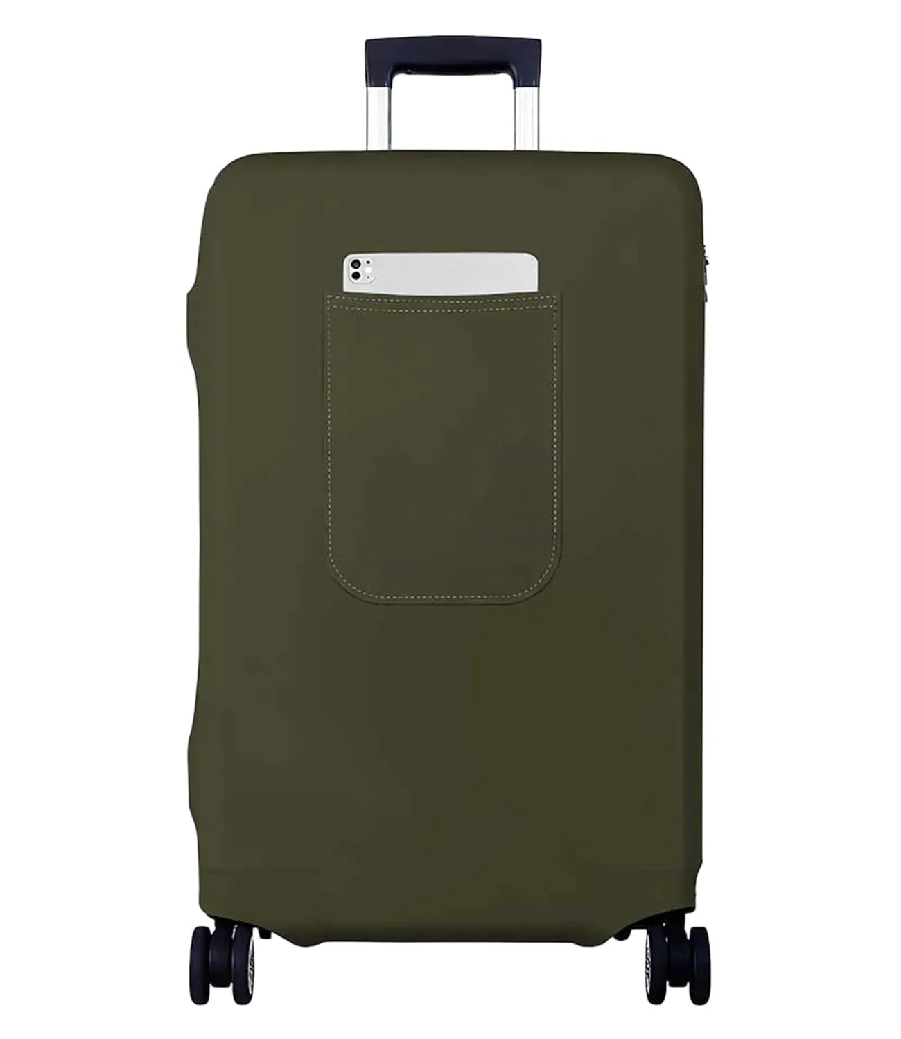 Morbuy Copri Valigia per 18-21 Pollici, Elastica Verde Suitcase Cover con Ampia Tasca, Copri Trolley Protector con Cerniera, Antipolvere, Lavabile, Antigraffio - immagine 1