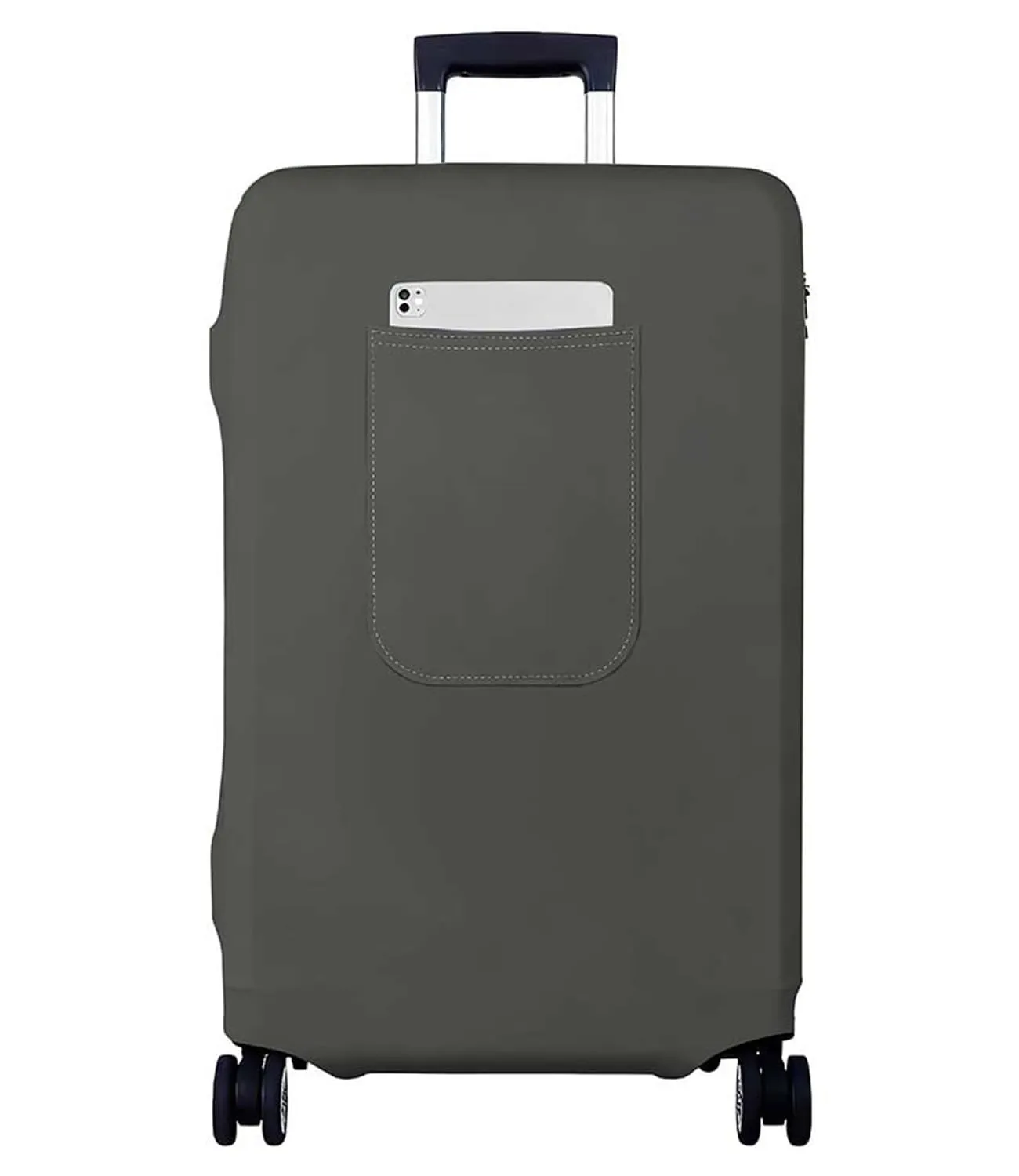 Morbuy Copri Valigia Grande per 25-28 Pollici, Elastica Grigio Suitcase Cover con Ampia Tasca, L Copri Trolley Protector con Cerniera, Antipolvere, Lavabile, Antigraffio - immagine 1