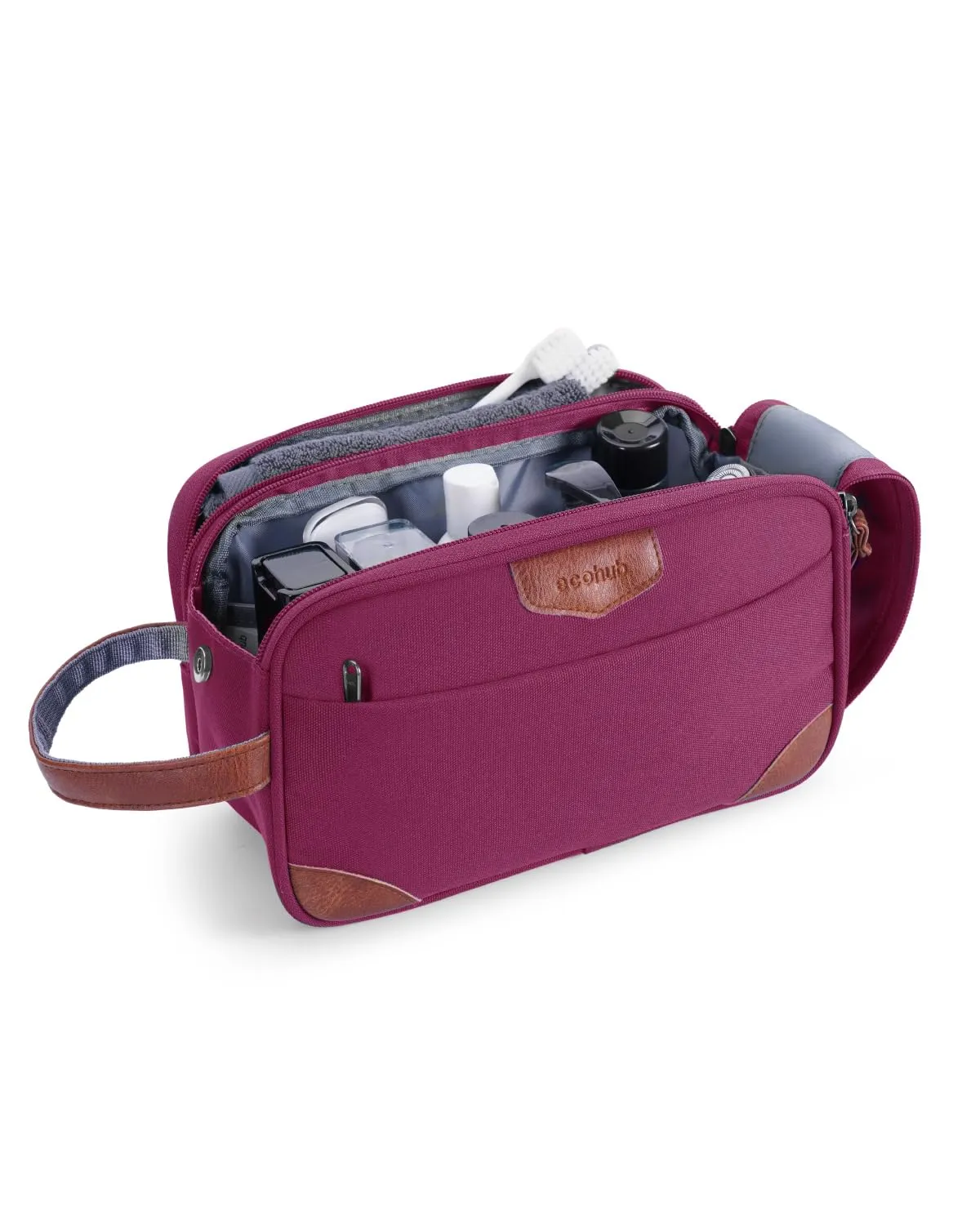 ECOHUB Beauty Case da Viaggio Portatile per Uomo con Tasca Impermeabile - immagine 1