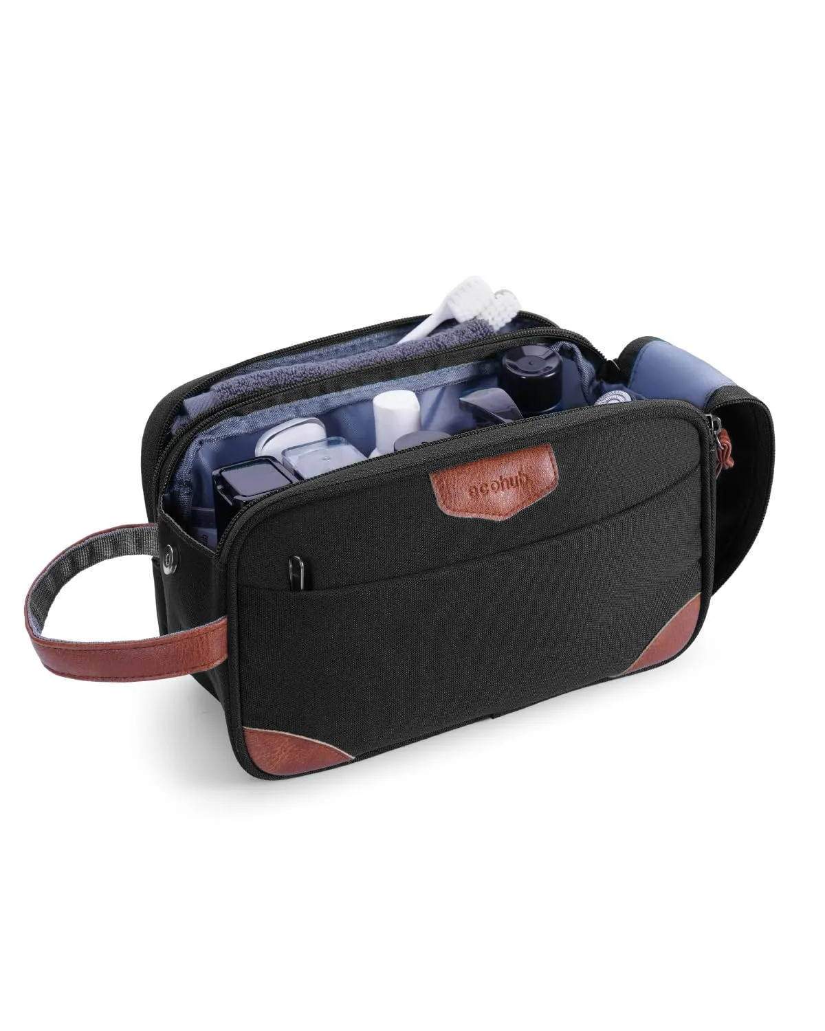 ECOHUB Beauty Case da Viaggio Portatile per Uomo con Tasca Impermeabile - immagine 1
