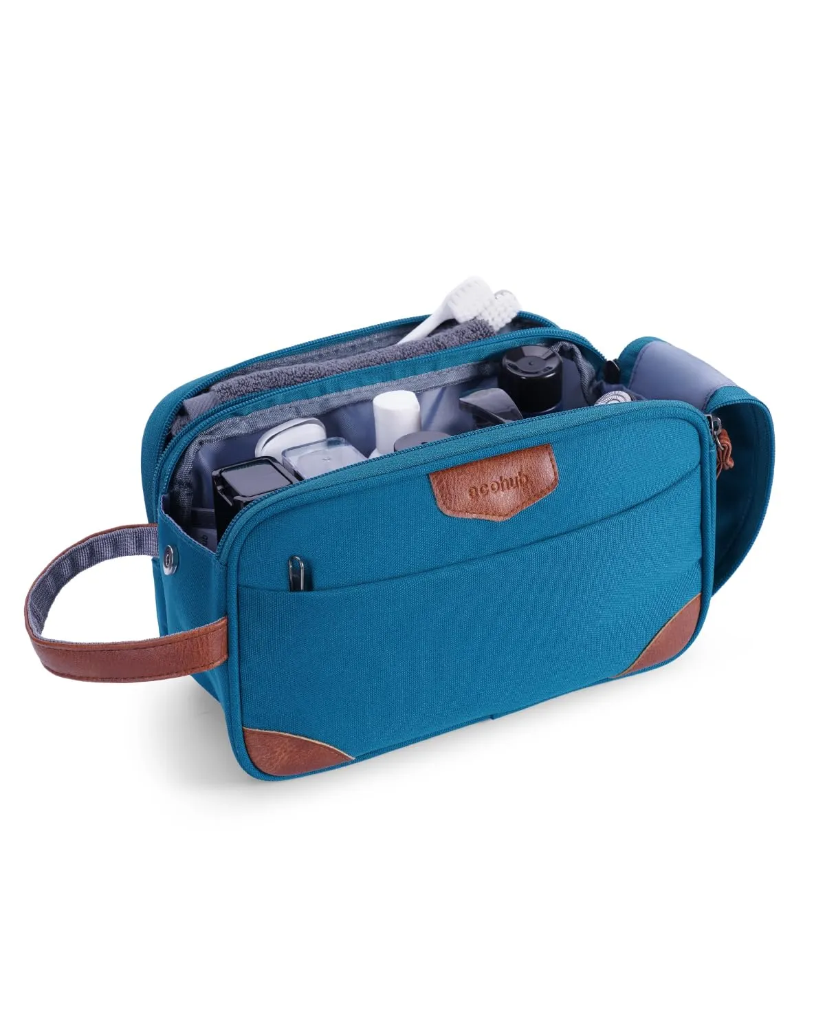 ECOHUB Beauty Case da Viaggio Portatile per Uomo con Tasca Impermeabile - immagine 1