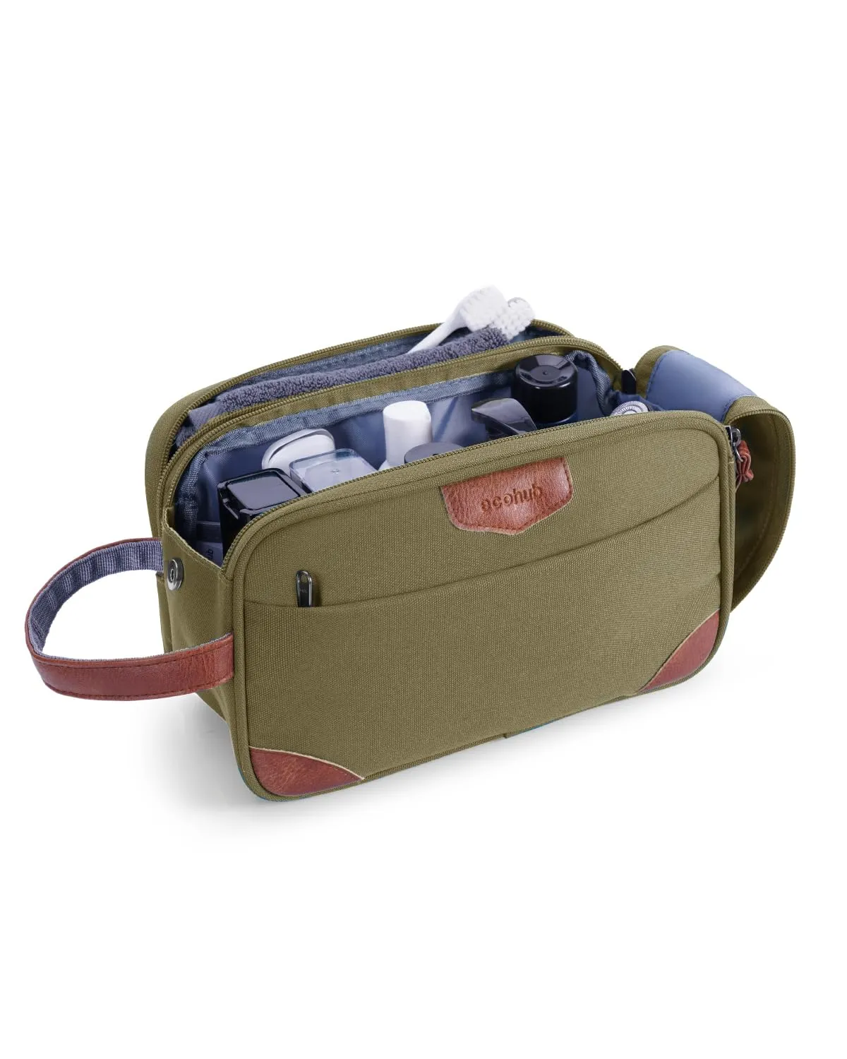 ECOHUB Beauty Case da Viaggio Portatile per Uomo con Tasca Impermeabile - immagine 1