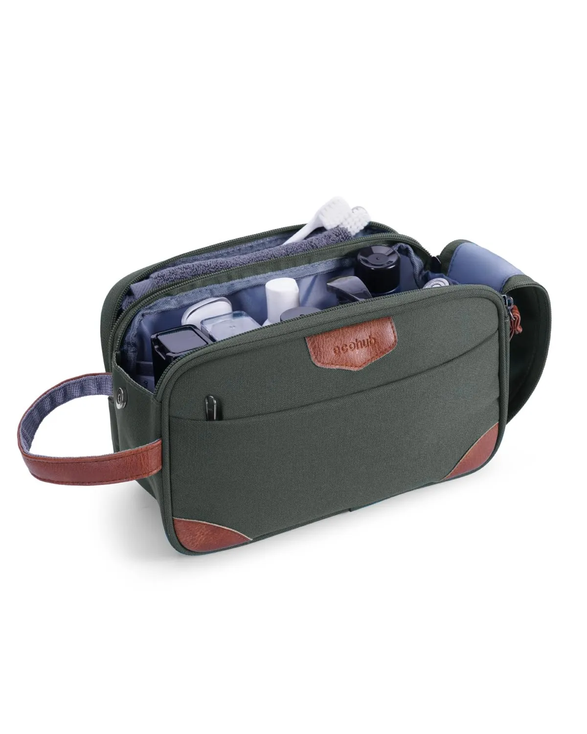 ECOHUB Beauty Case da Viaggio Portatile per Uomo con Tasca Impermeabile - immagine 1