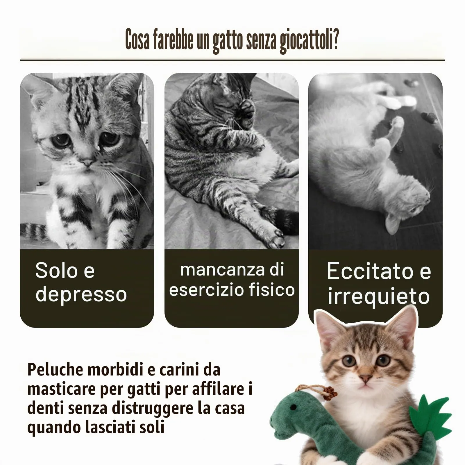 BSITSSS 2 Pezzi Giocattolo Catnip per Gatti, Piccolo Drago Fuoco Erba Gatta Giochi, Adorabile Verde e Arancione Drago Fuoco Peluche Cuscini per Pulizia dei Denti Coccolare e Giocare - immagine 5